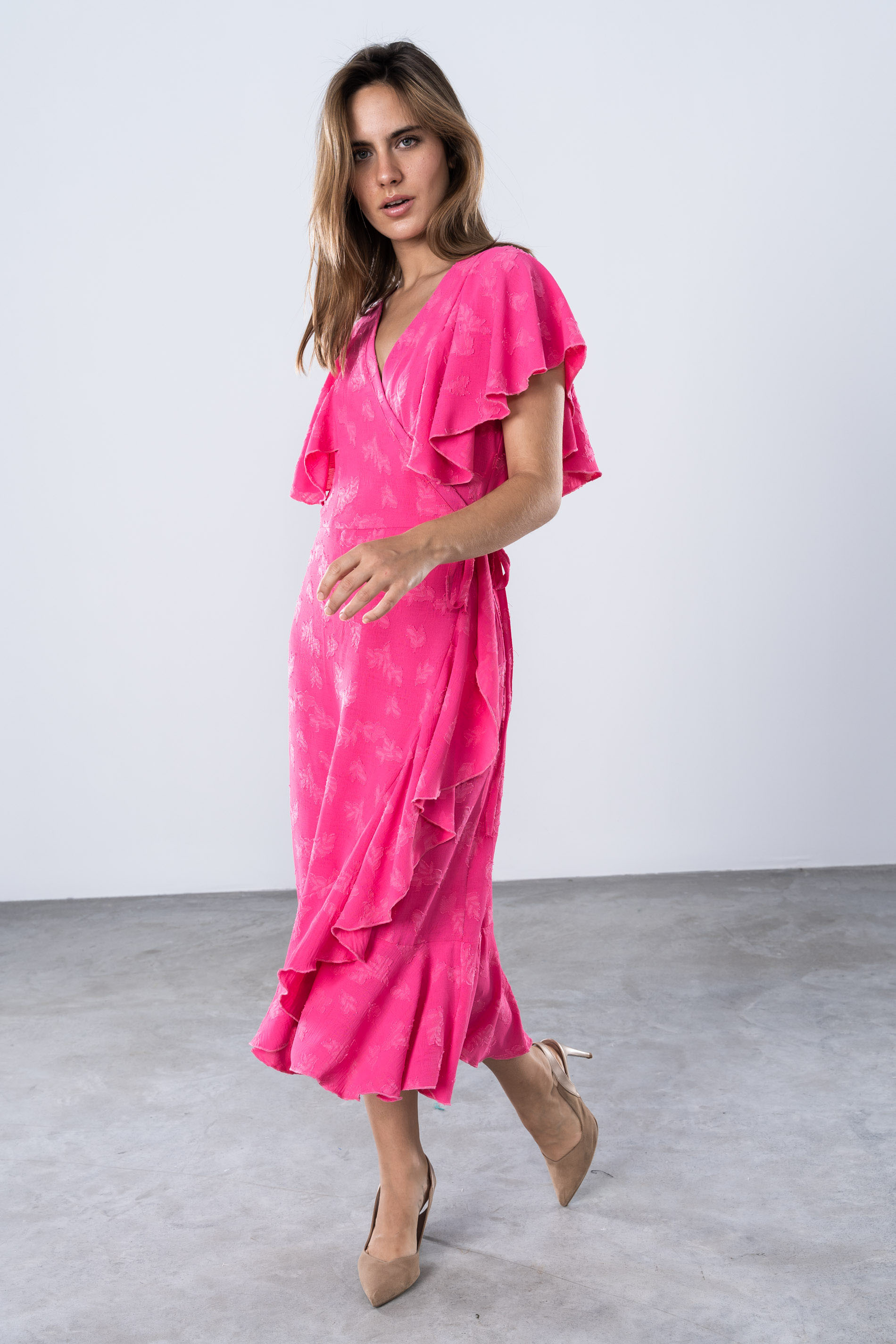 VESTIDO TEJIDO FLOCADO