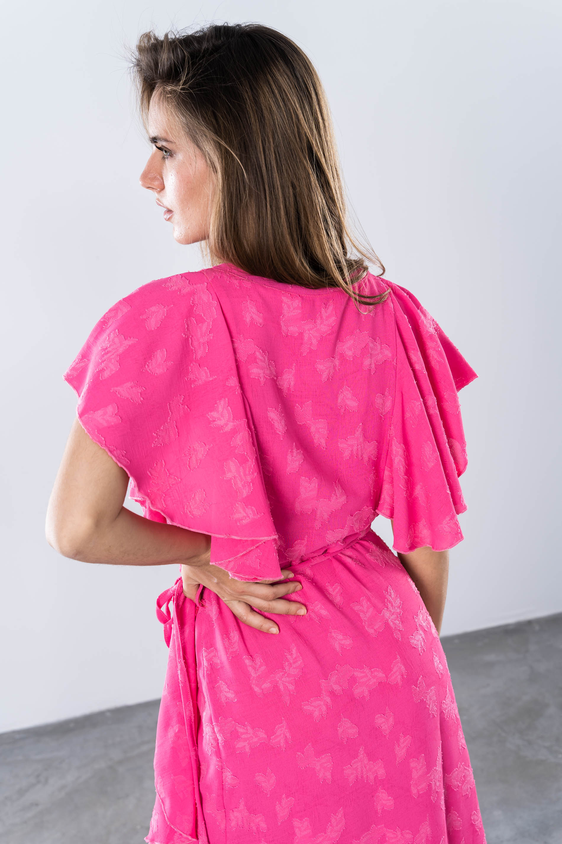 VESTIDO TEJIDO FLOCADO