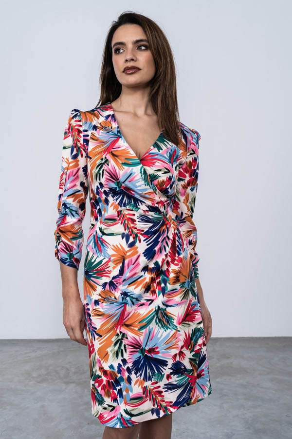 VESTIDO RECOGIDO FLORAL
