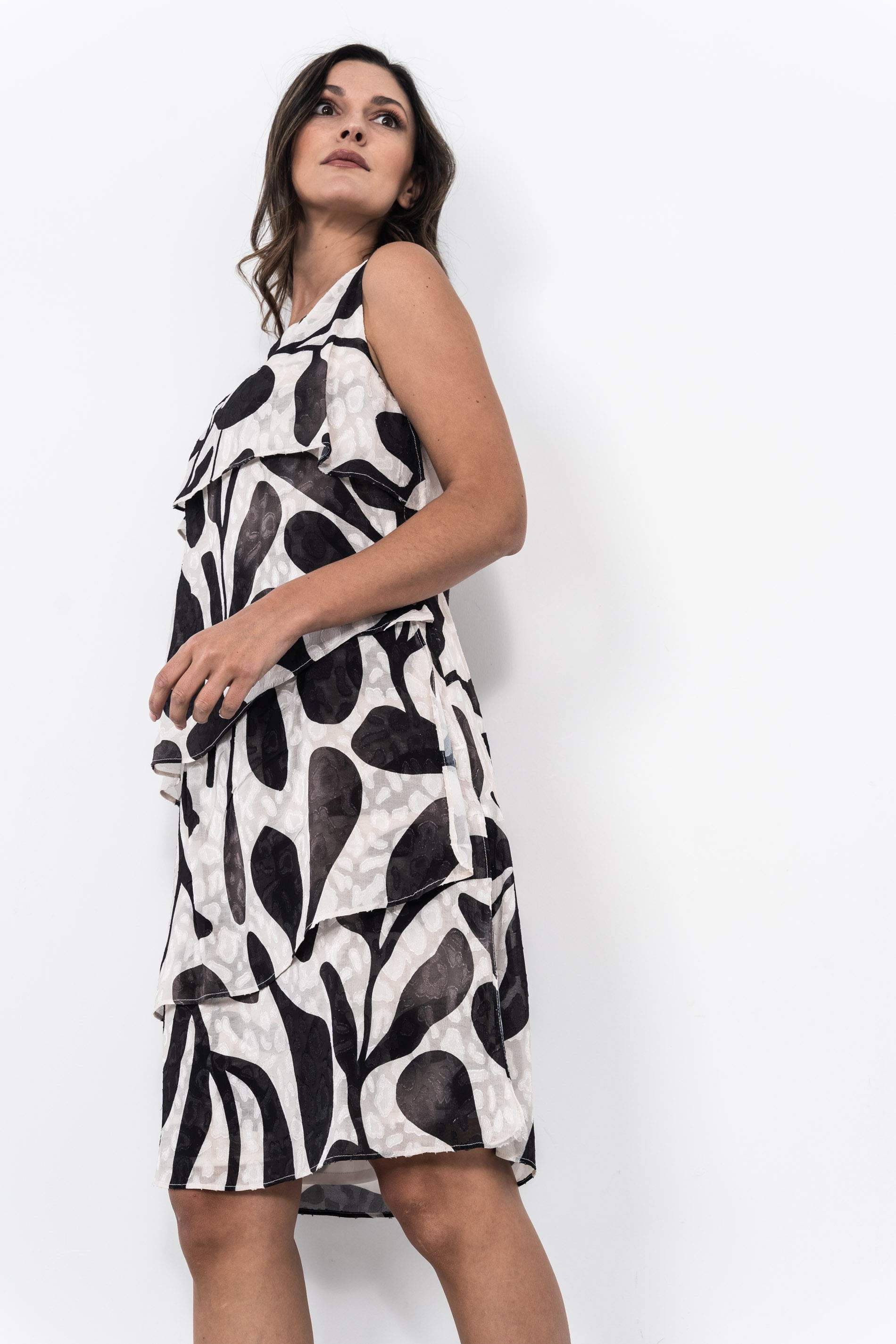 VESTIDO CAPAS ESTAMPADO