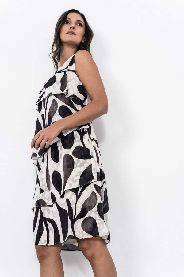 VESTIDO CAPAS ESTAMPADO