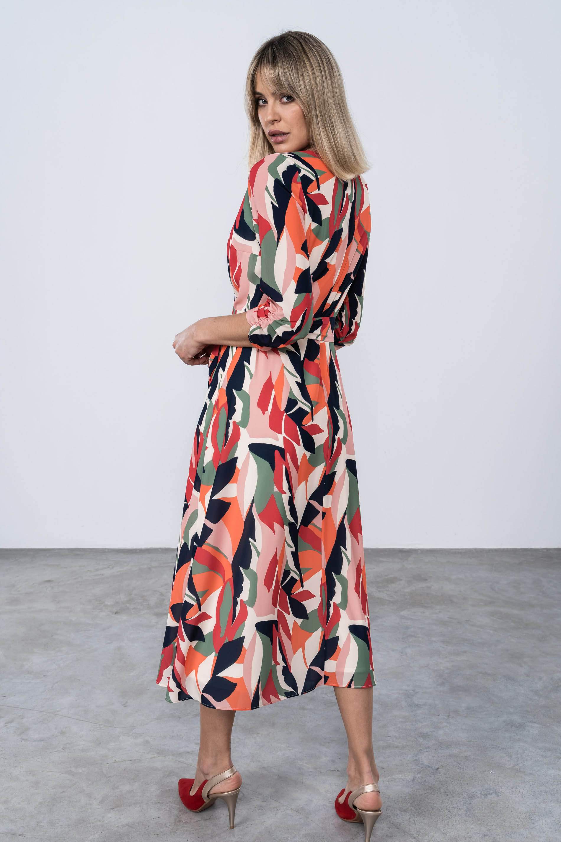 VESTIDO CRUZADO FLORAL