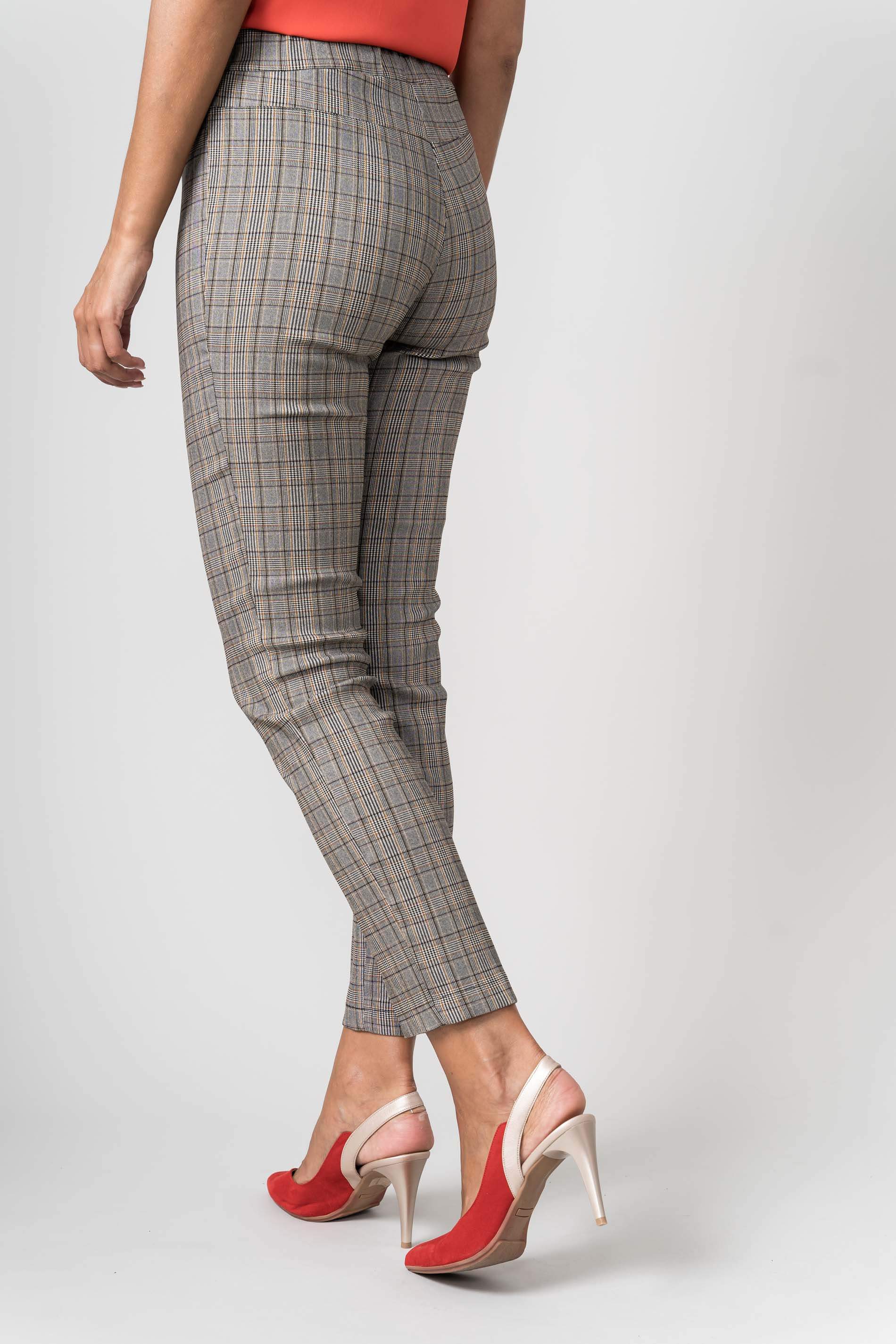 PANTALON GOMA CINTURA CUADROS - Precchio