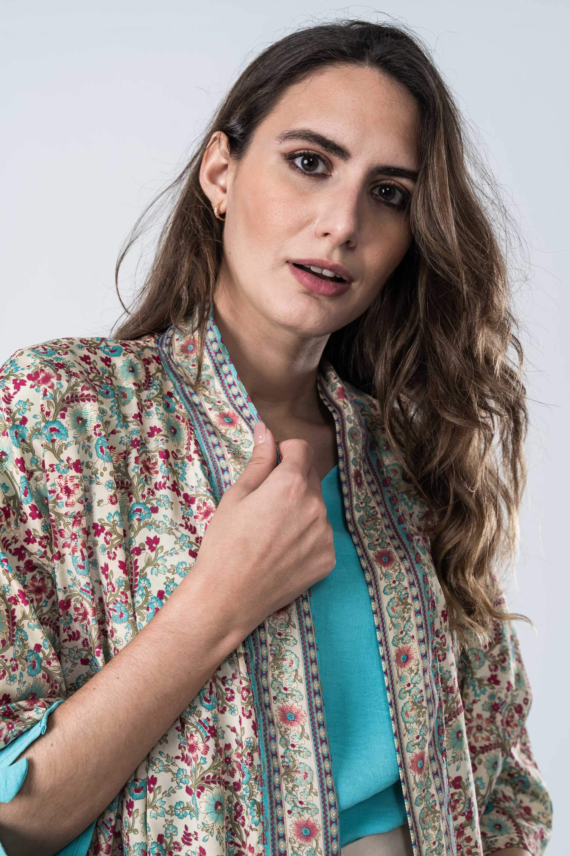 KIMONO ESTAMPADO SEDA