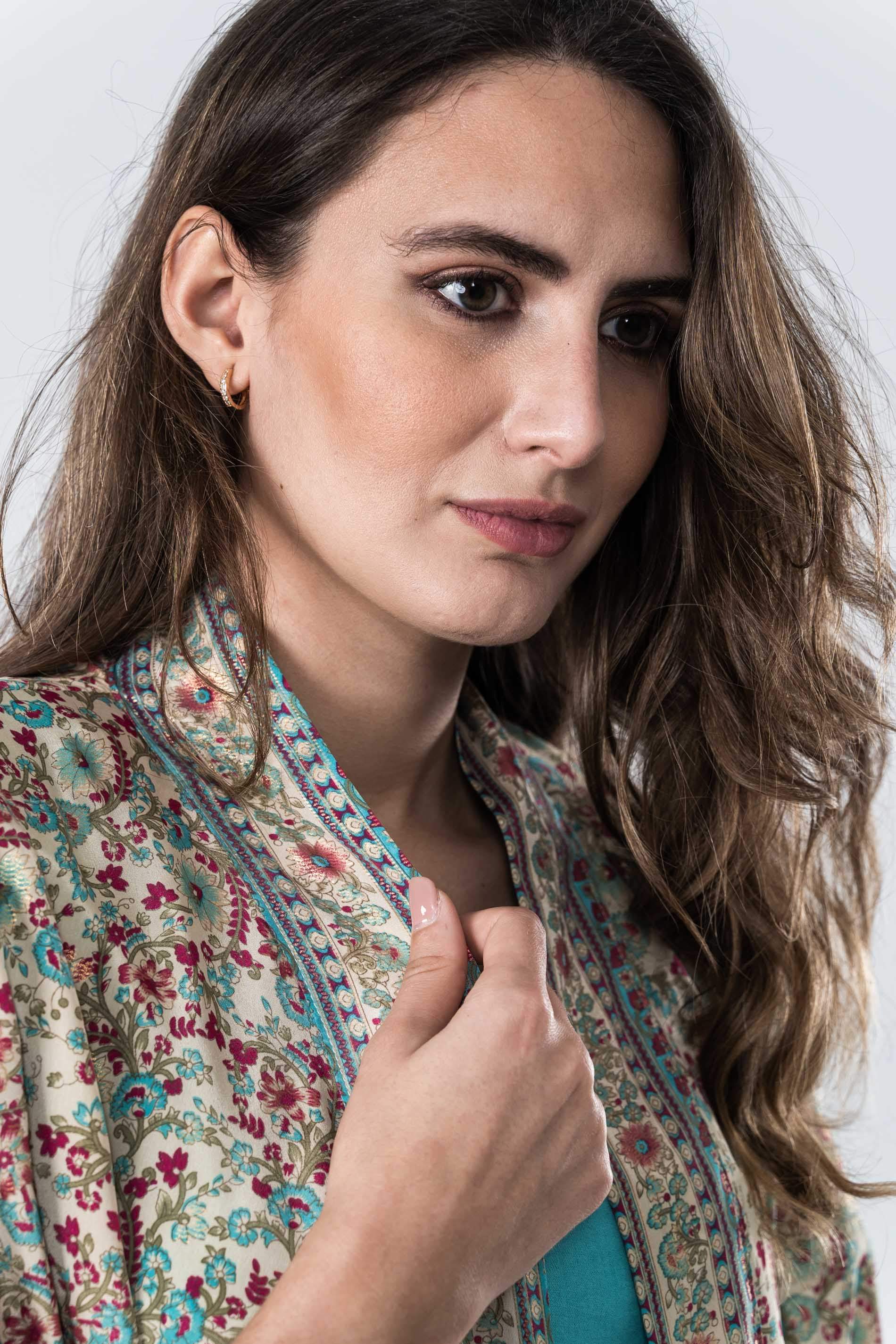 KIMONO ESTAMPADO SEDA