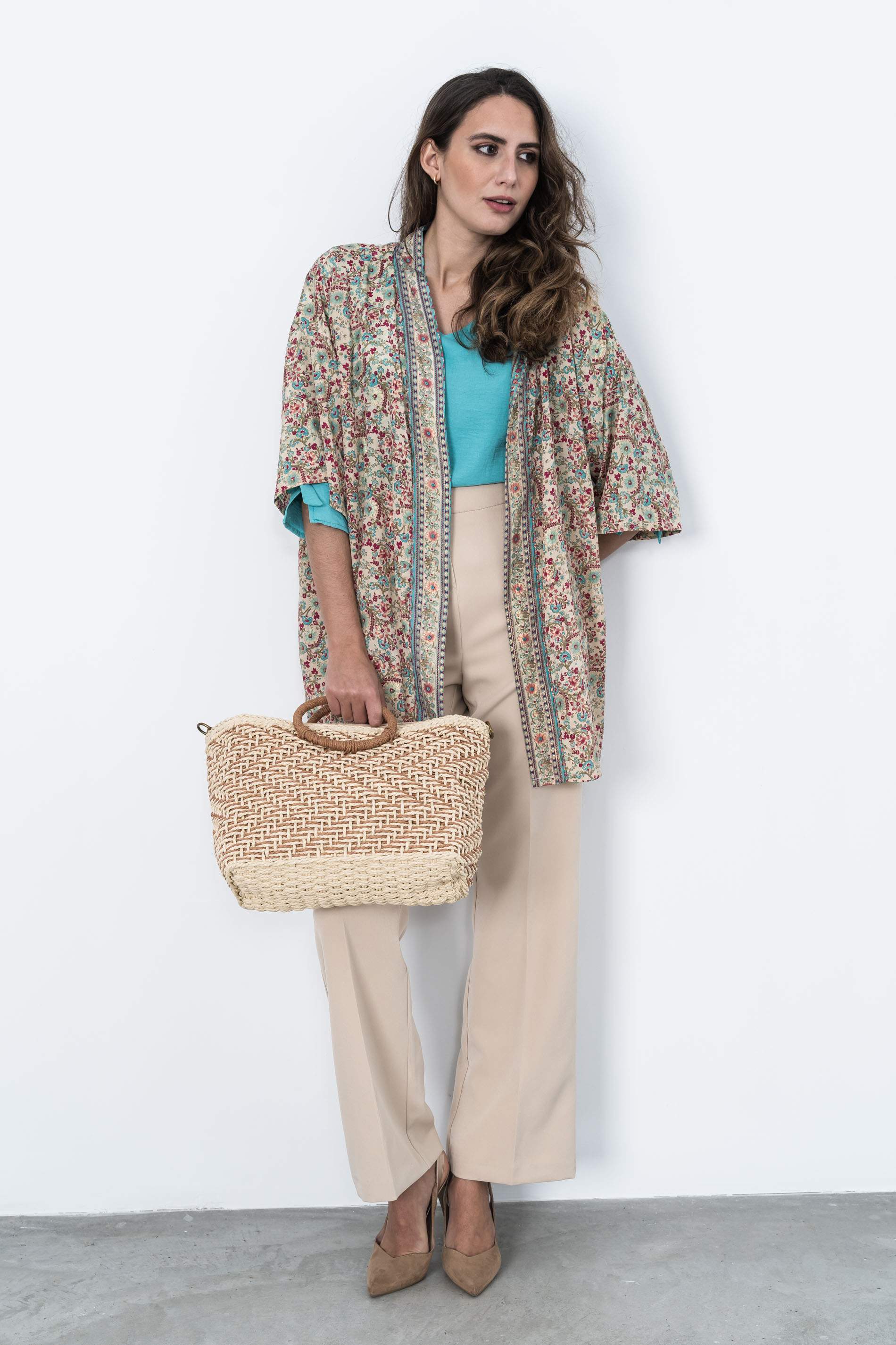KIMONO ESTAMPADO SEDA