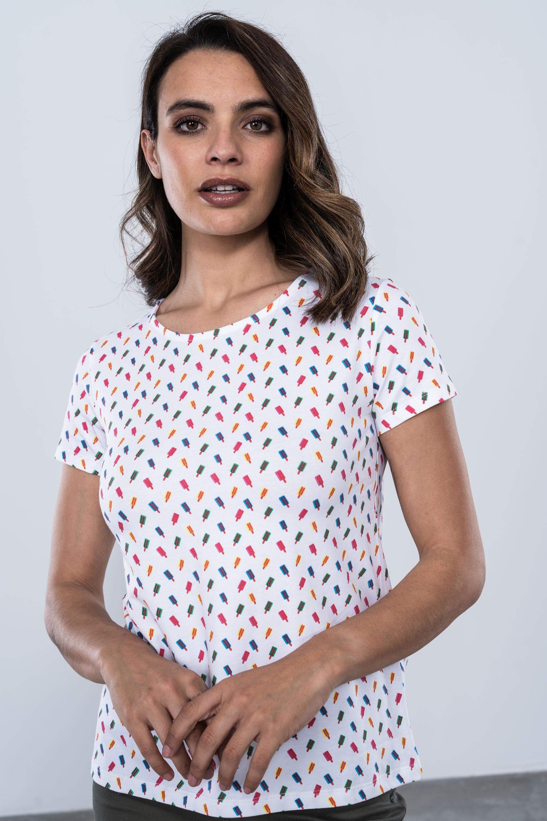 CAMISETA ESTAMPADA HELADOS
