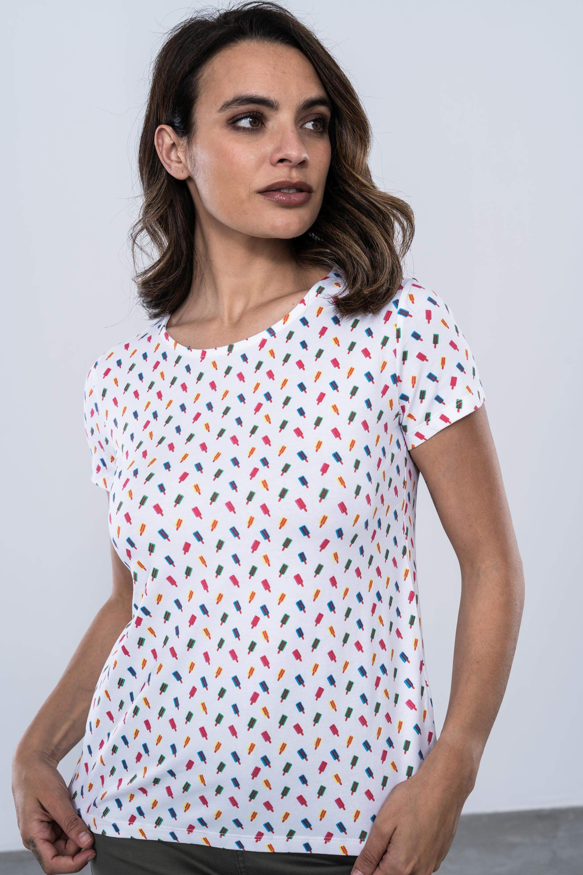 CAMISETA ESTAMPADA HELADOS