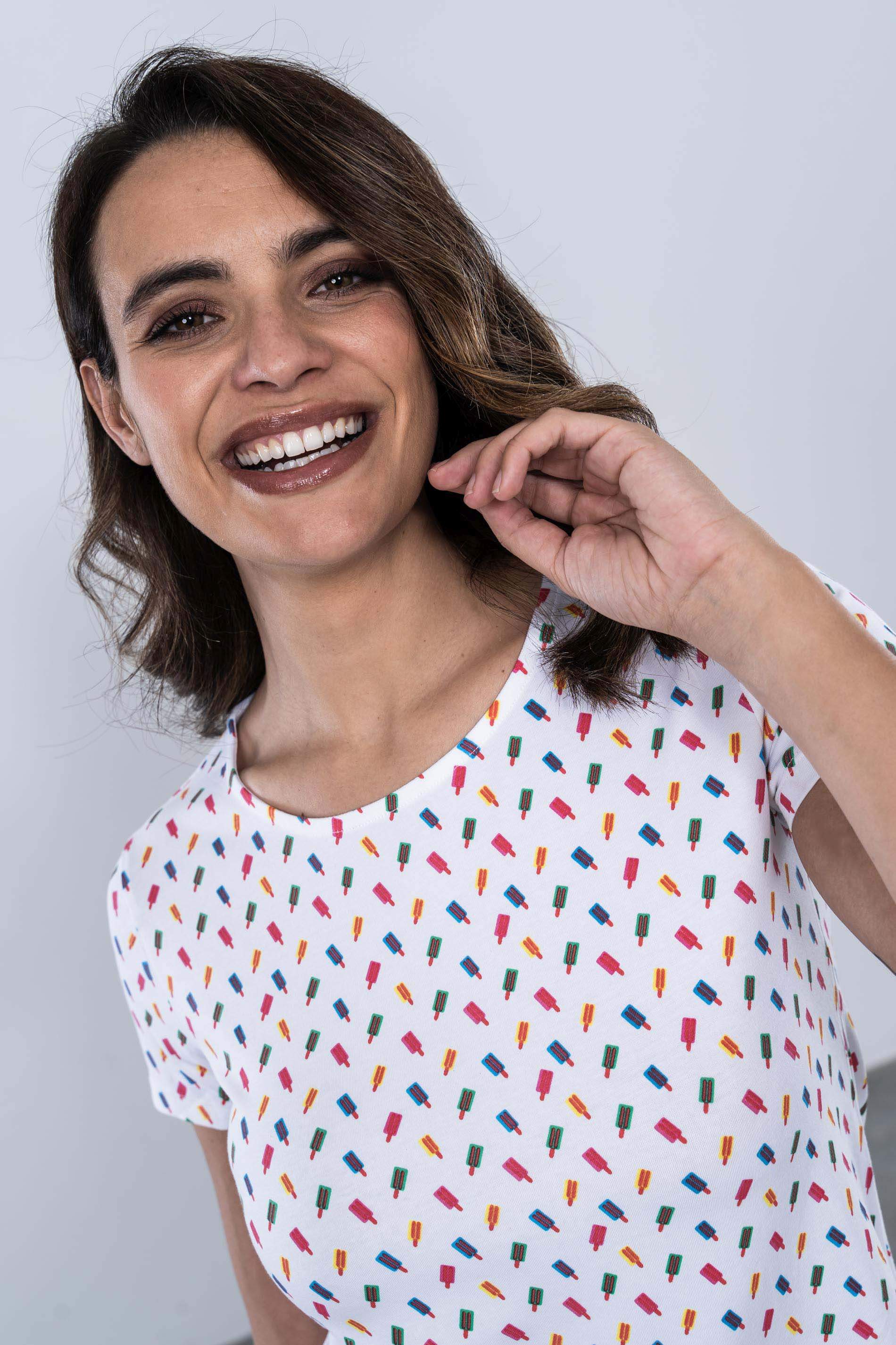 CAMISETA ESTAMPADA HELADOS