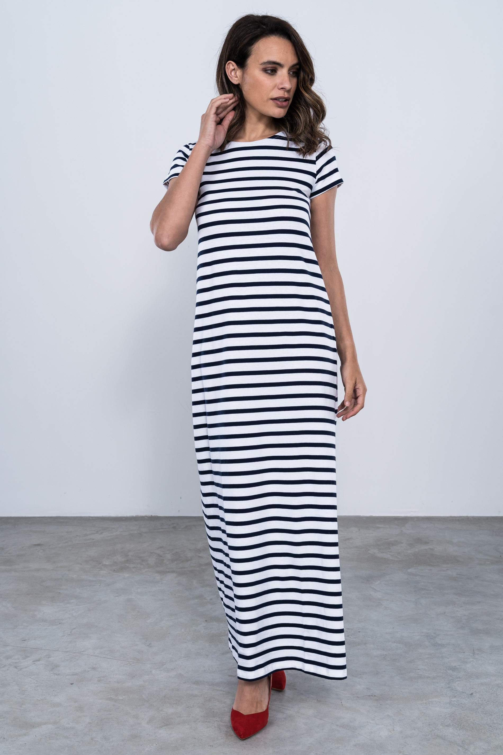 VESTIDO RAYAS ALGODÓN