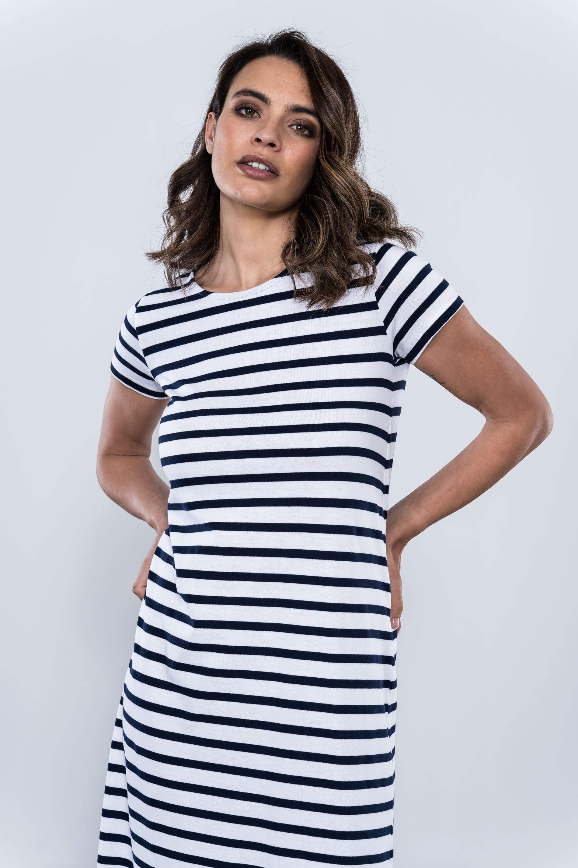 VESTIDO RAYAS ALGODÓN