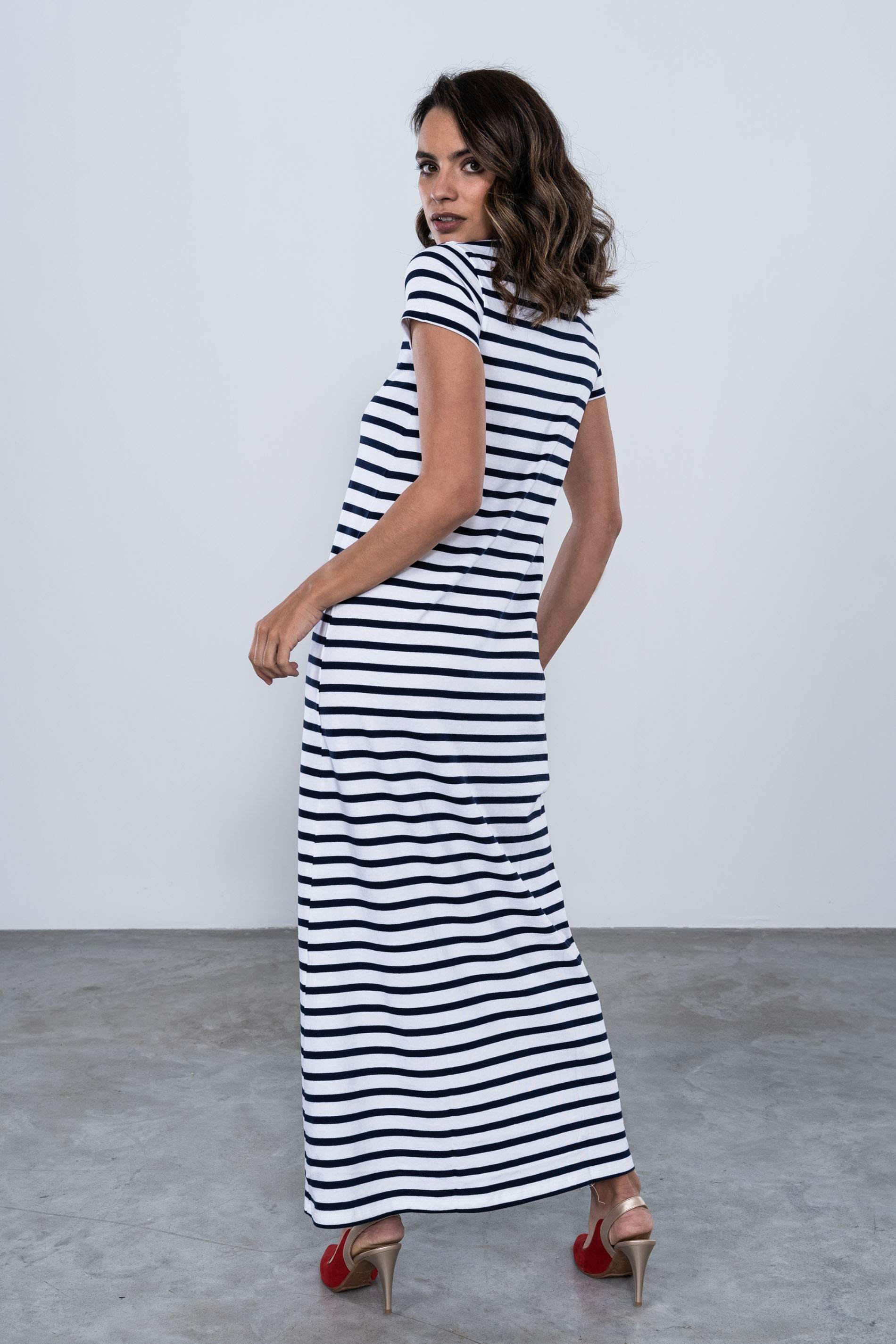 VESTIDO RAYAS ALGODÓN