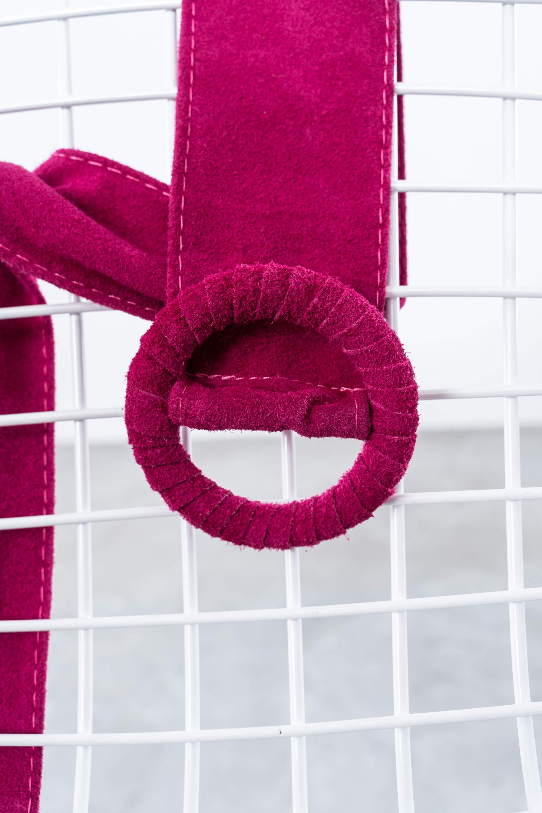 CINTURON EFECTO ANTE FUCSIA