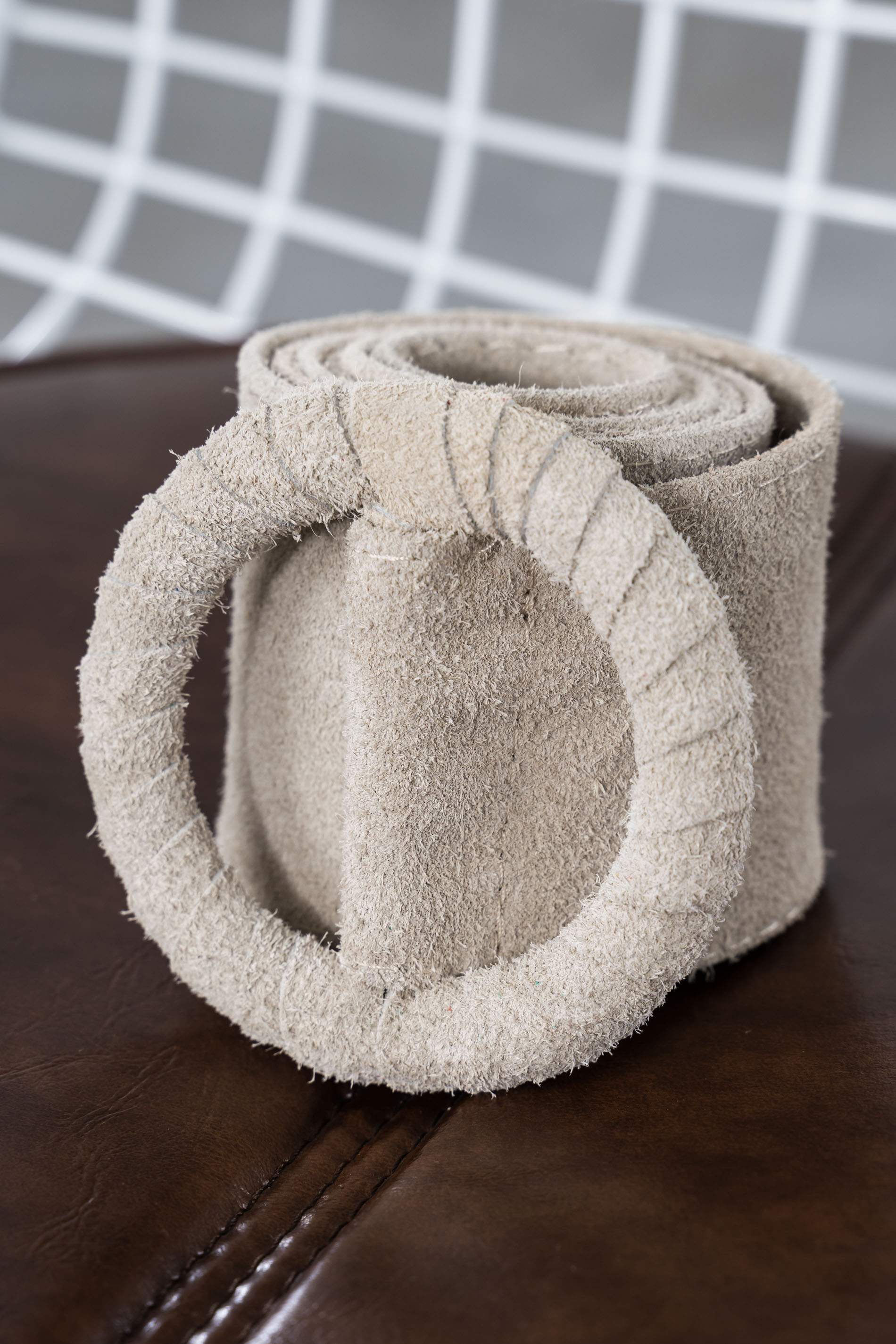CINTURON EFECTO ANTE BEIGE