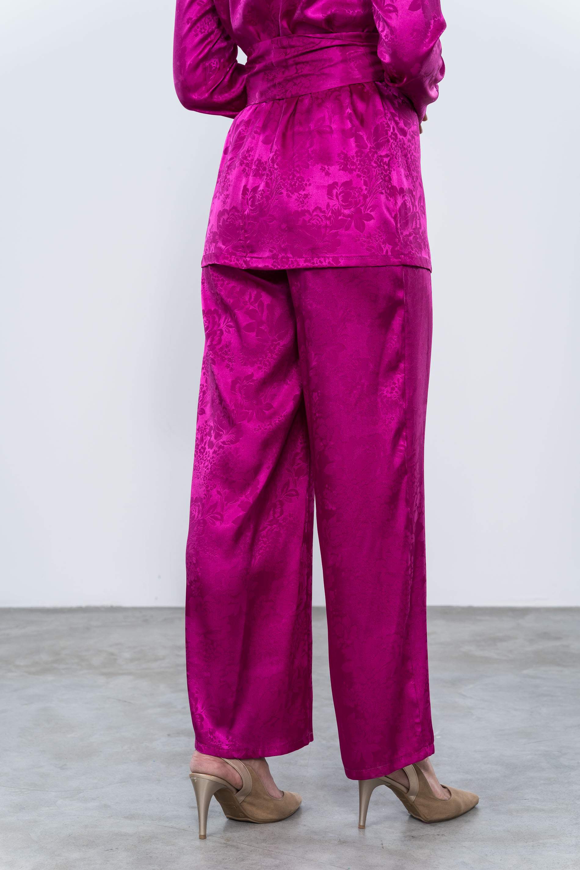 PANTALON SATINADO JACQUARD
