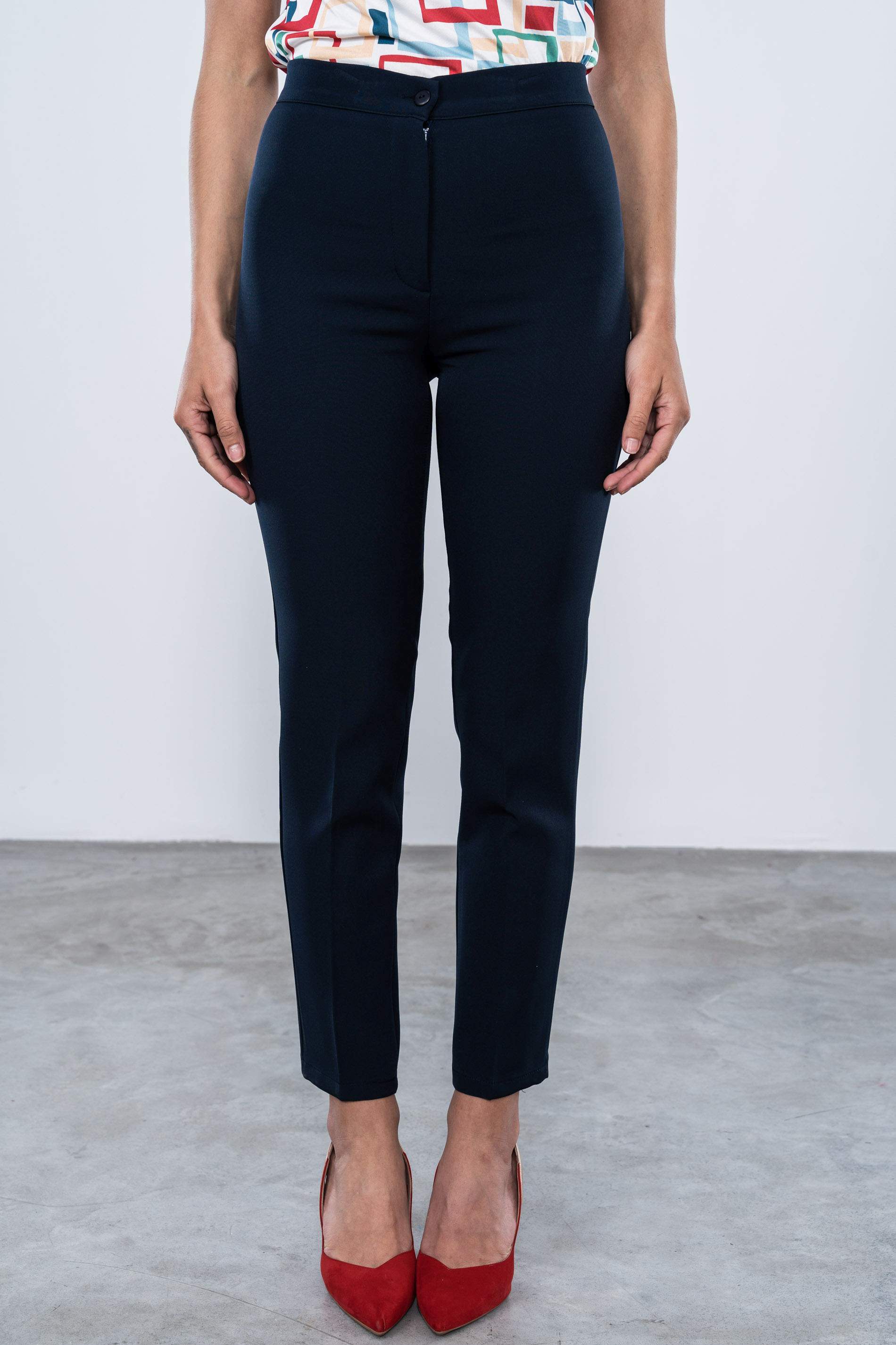 PANTALON VESTIR GOMA CINTURA MARINO