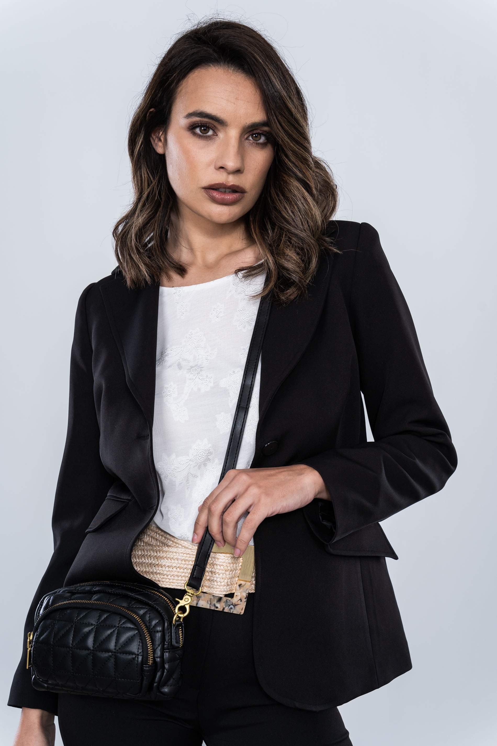 PANTALON VESTIR GOMA CINTURA NEGRO