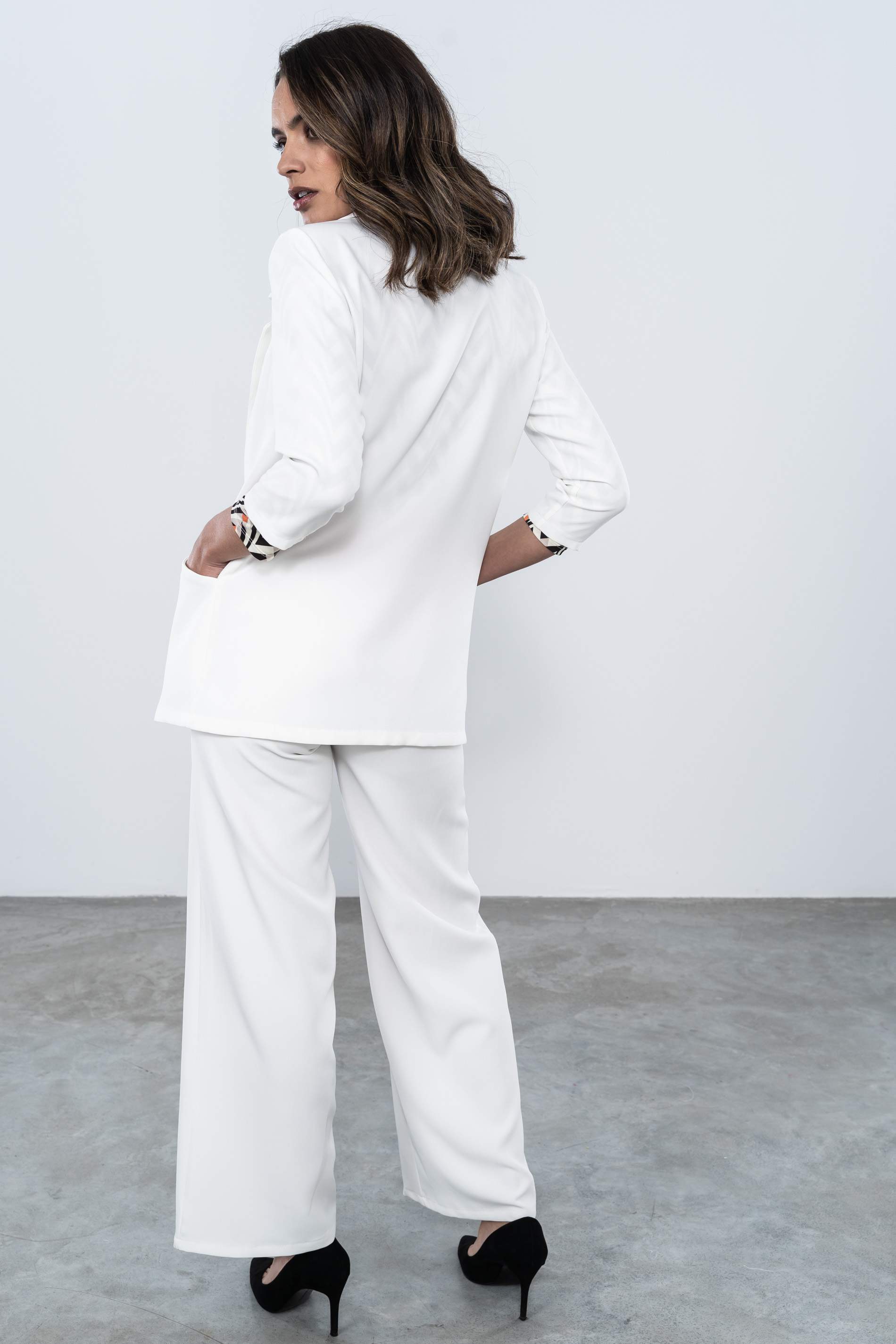 PANTALON VESTIR ANCHO BLANCO