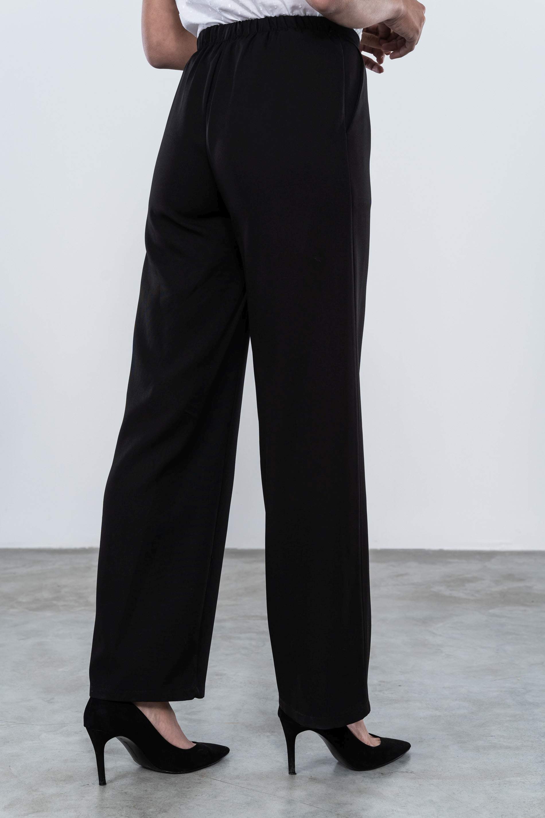 PANTALON VESTIR ANCHO NEGRO