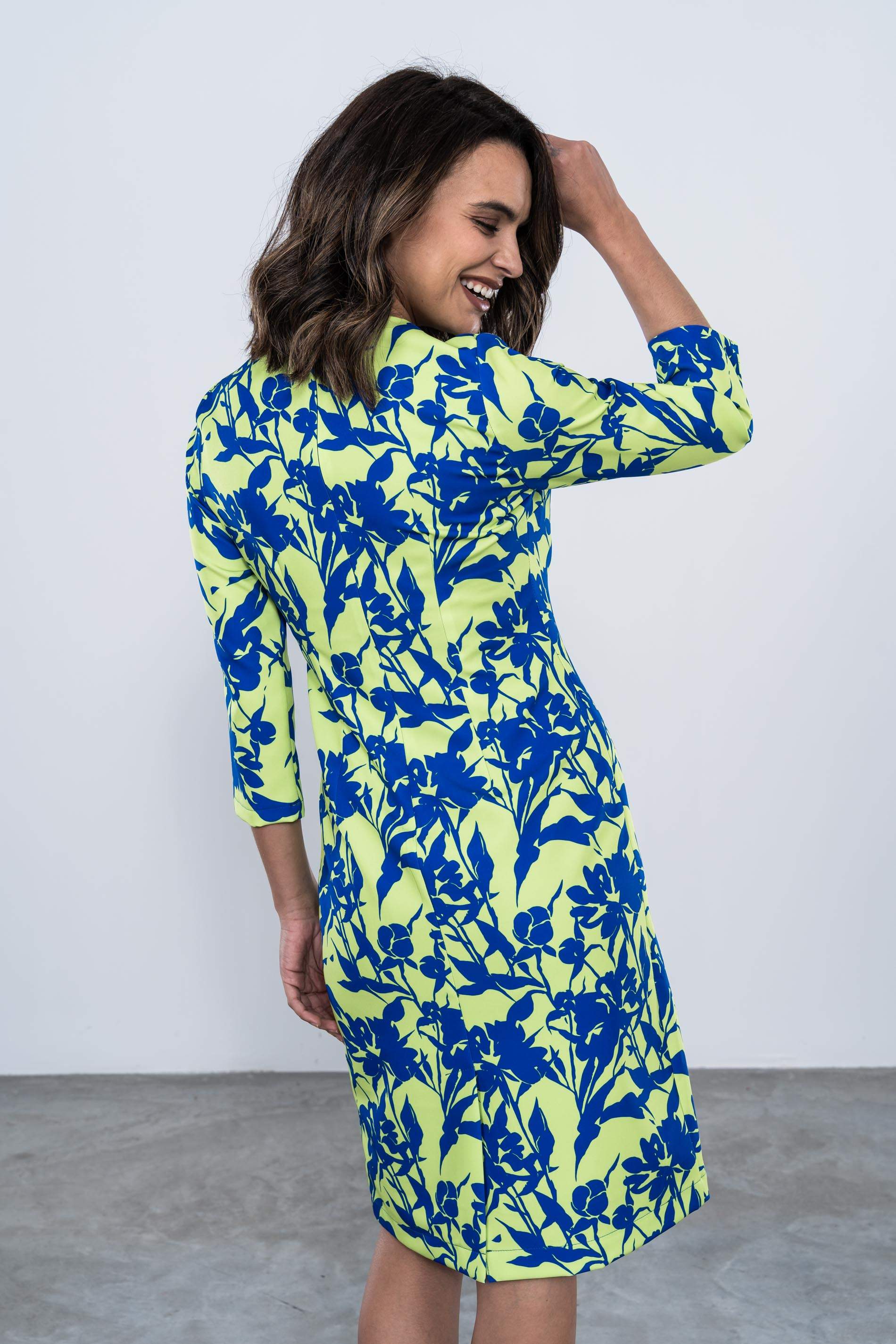 VESTIDO RECTO BICOLOR