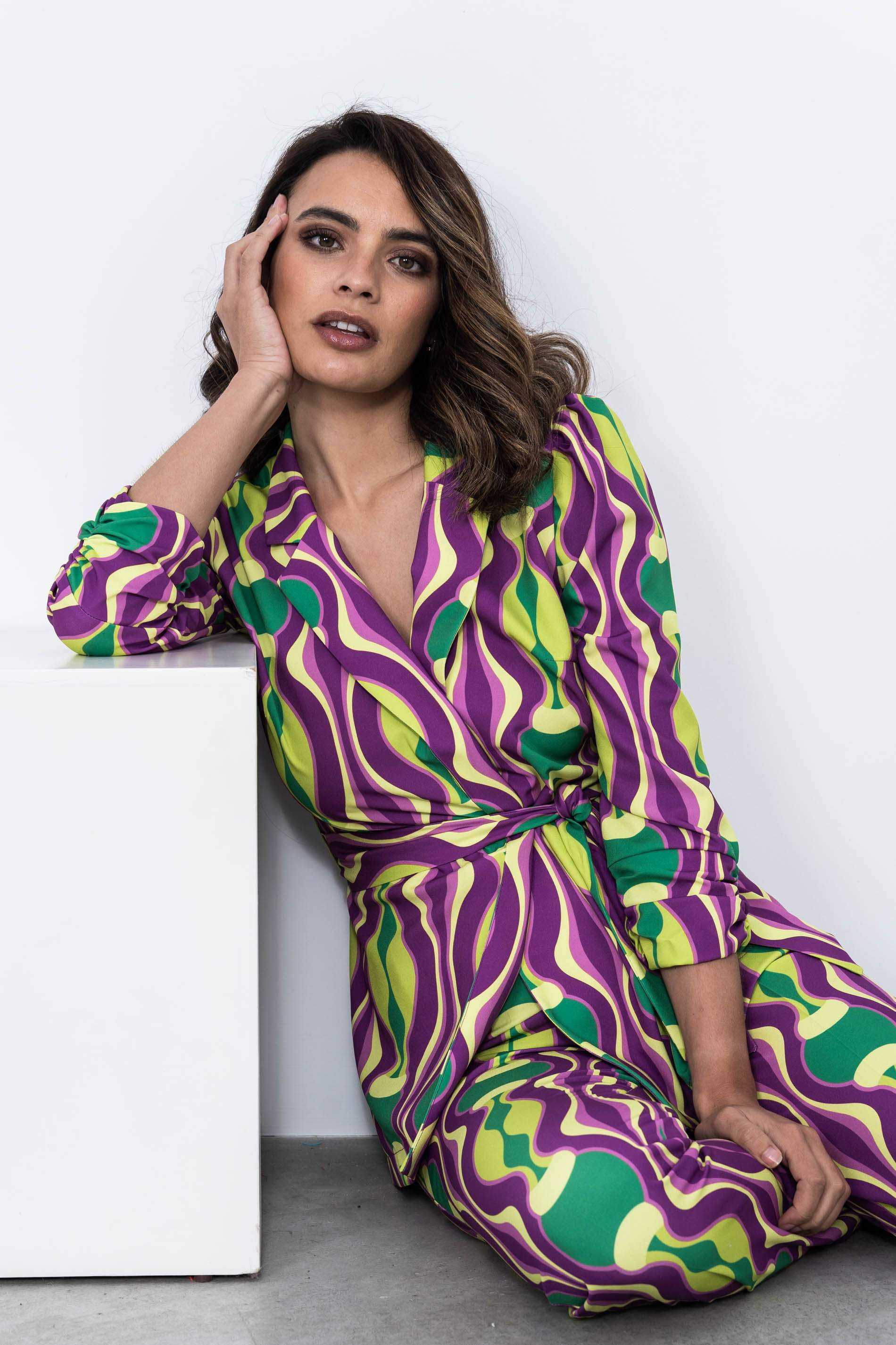 CHAQUETA FRUNCE MANGAS ONDAS