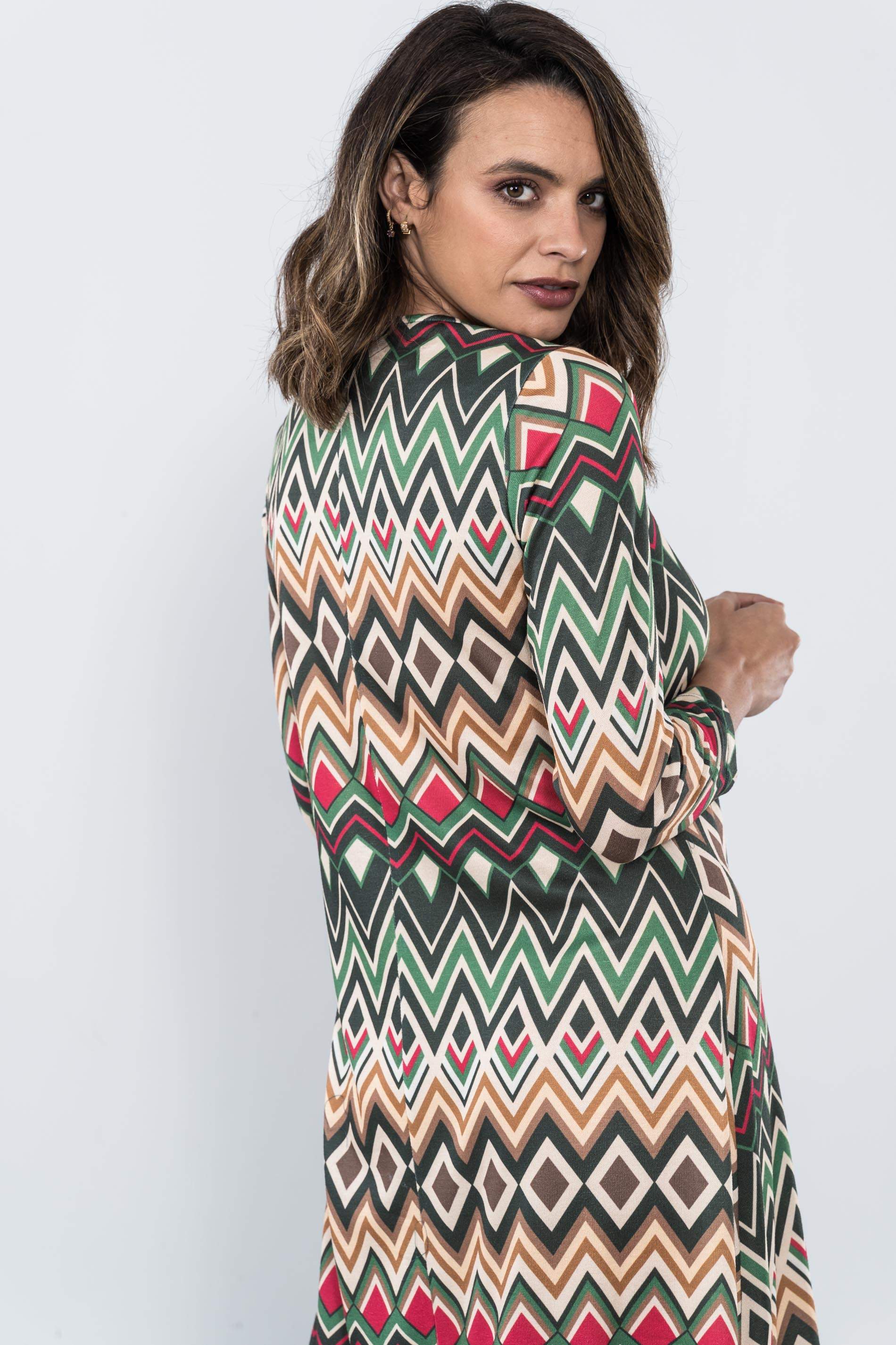 VESTIDO PUNTO EVASÉ ROMBOS