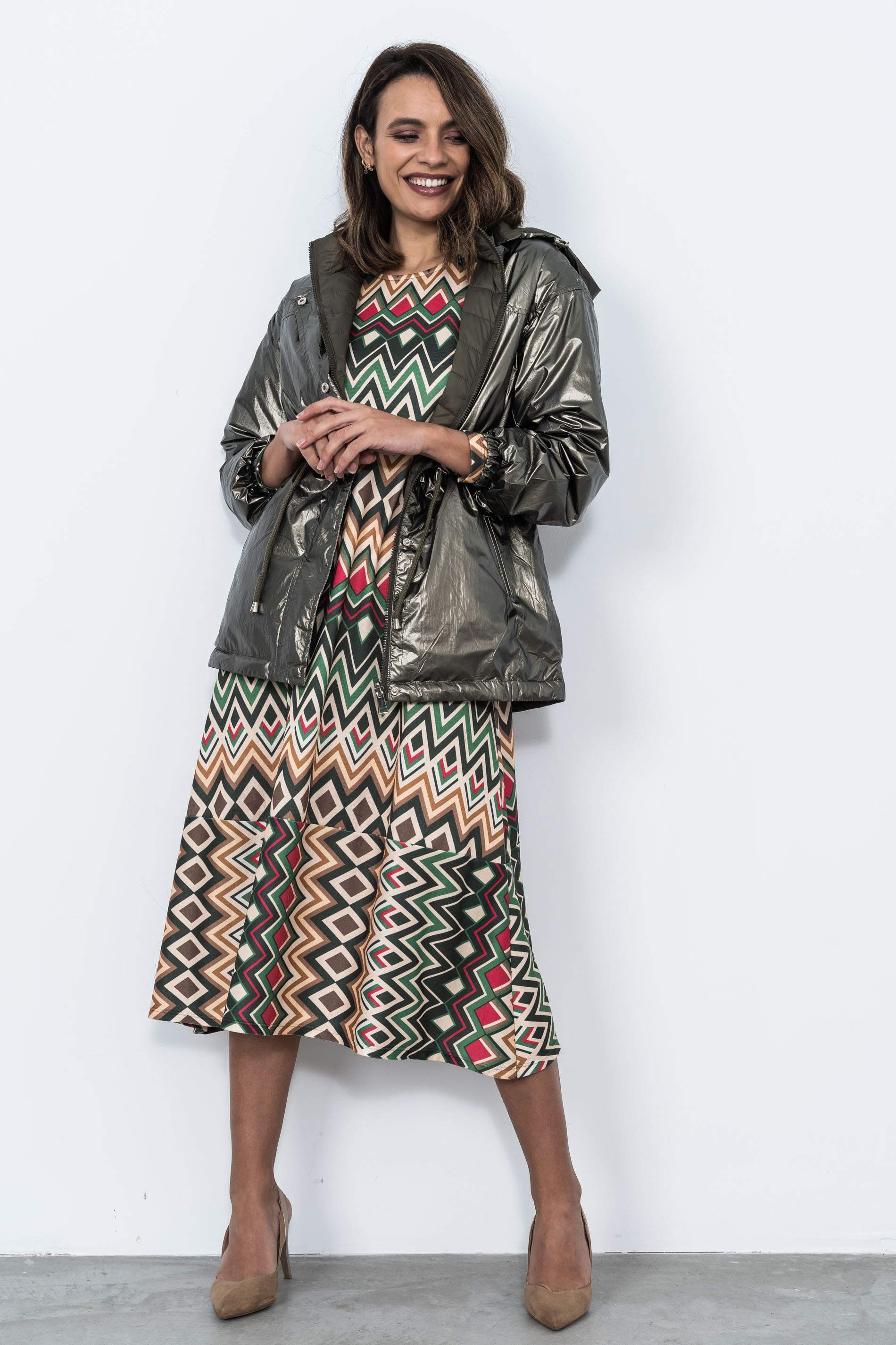 VESTIDO PUNTO EVASÉ ROMBOS