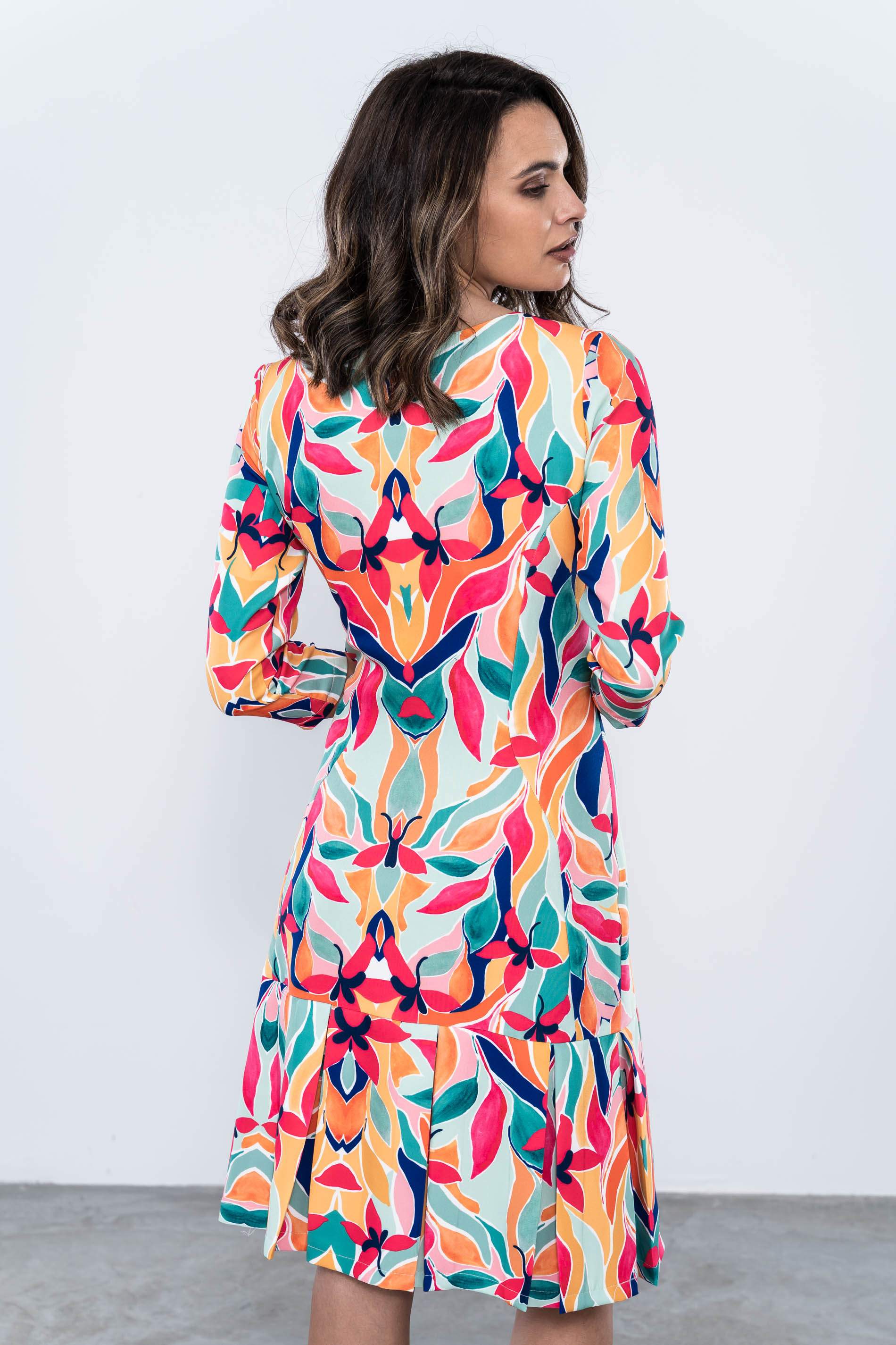 VESTIDO ESTAMPADO TABLAS