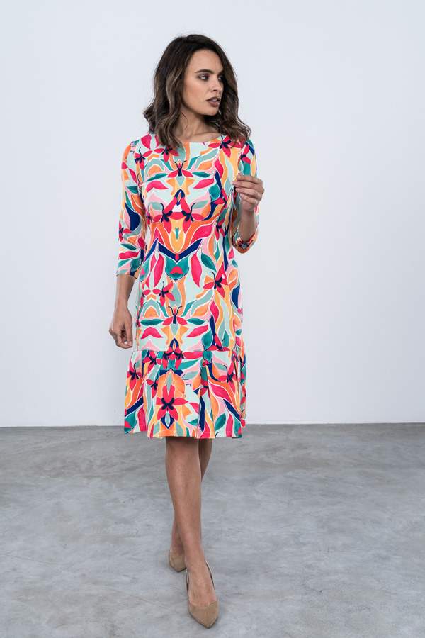 VESTIDO ESTAMPADO TABLAS