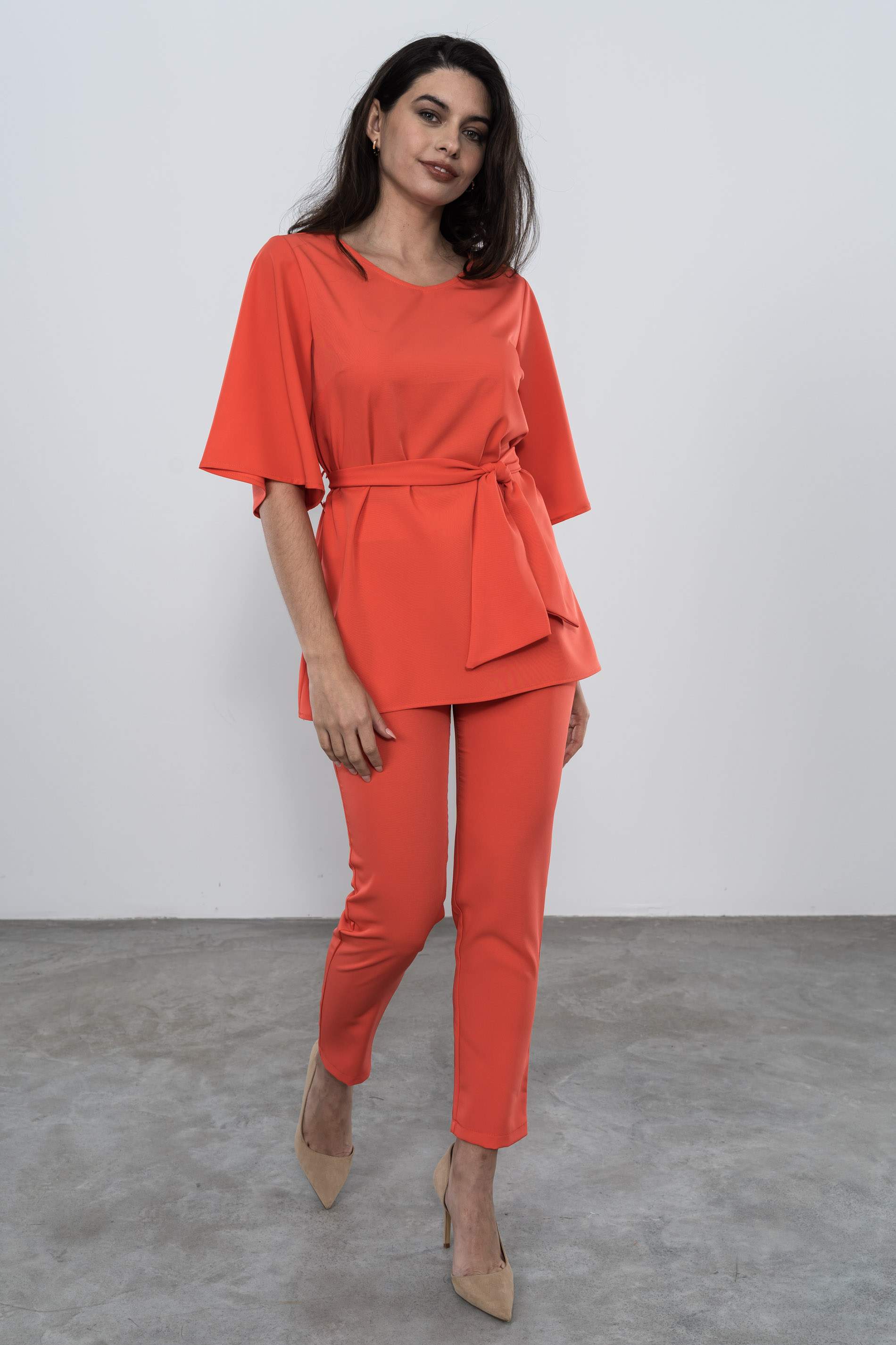 PANTALON VESTIR GOMA CORAL