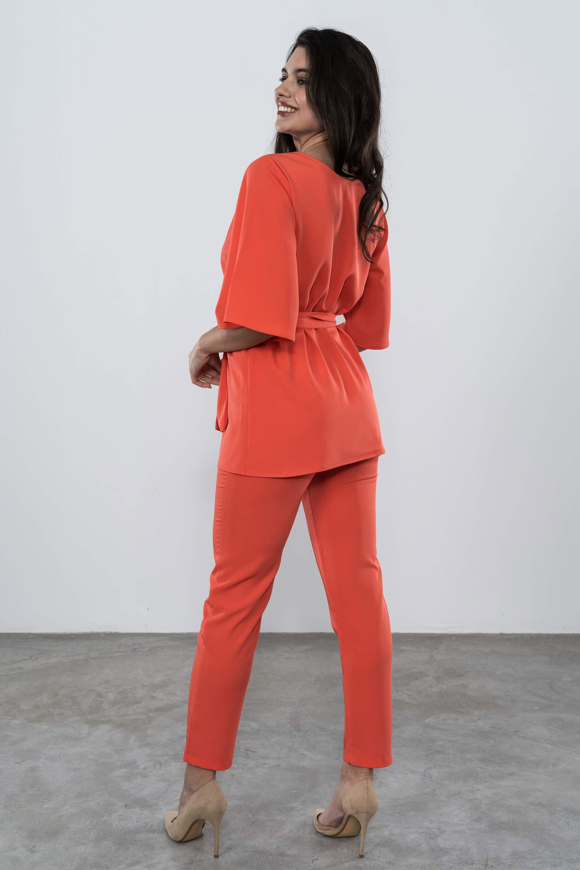 PANTALON VESTIR GOMA CORAL