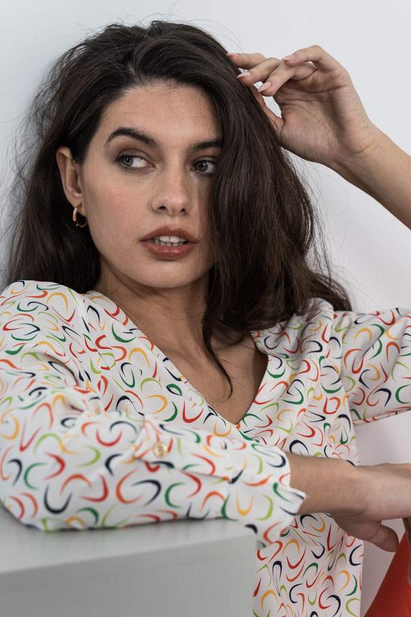 BLUSA ESTAMPADA GEOMETRICOS