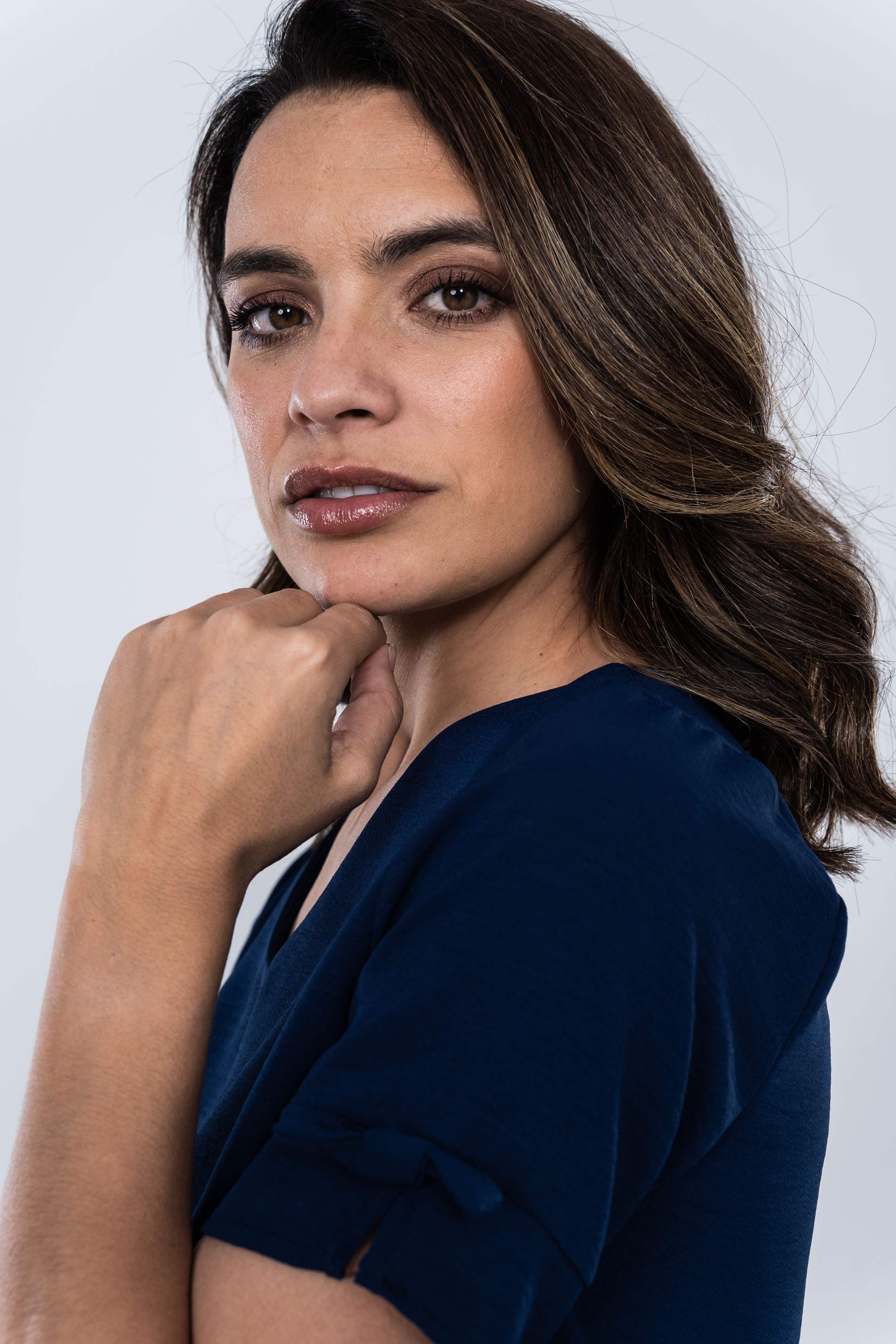 BLUSA LACITOS MANGA CORTA MARINO