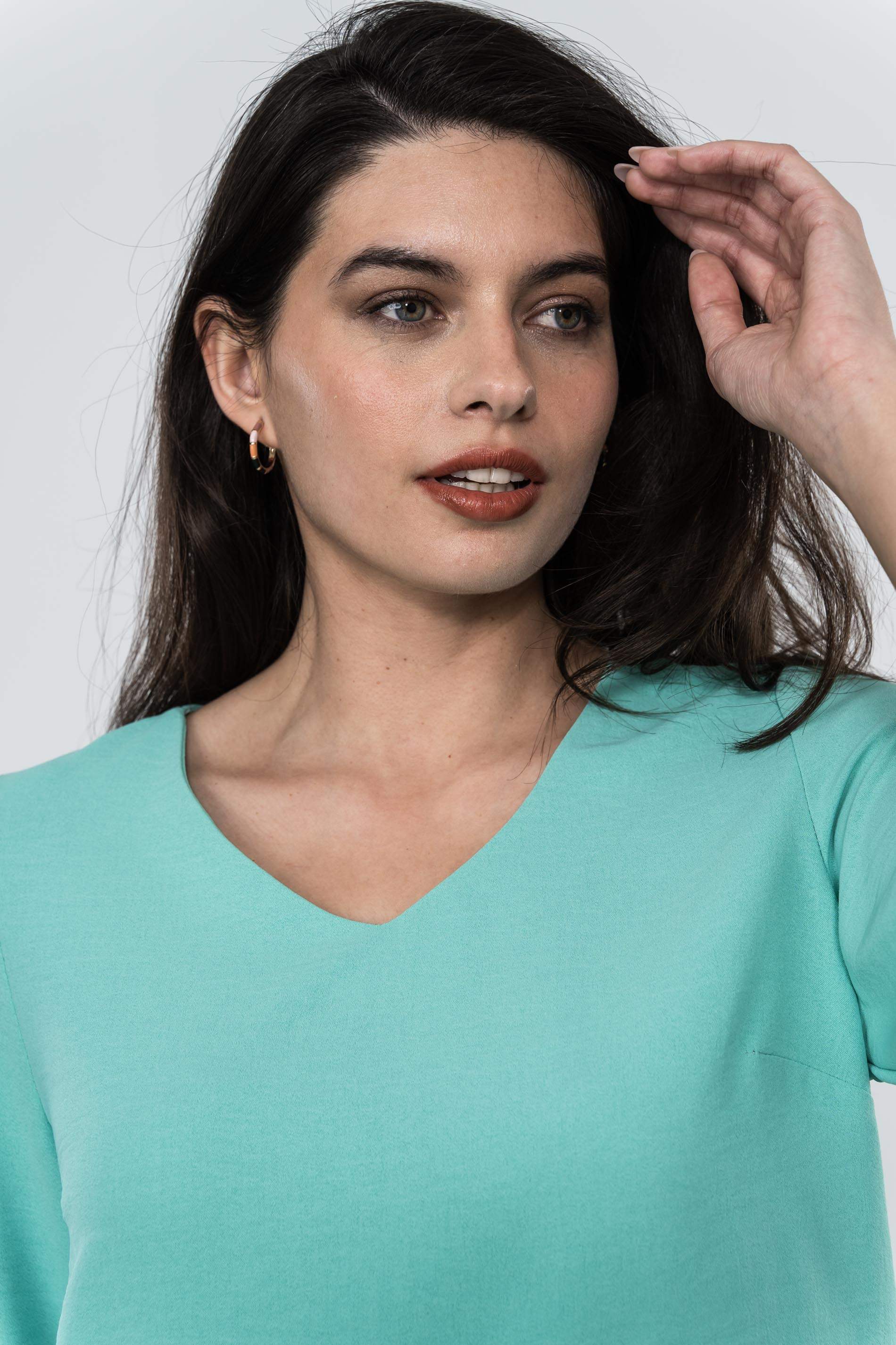BLUSA MANGA LAZADA AGUA
