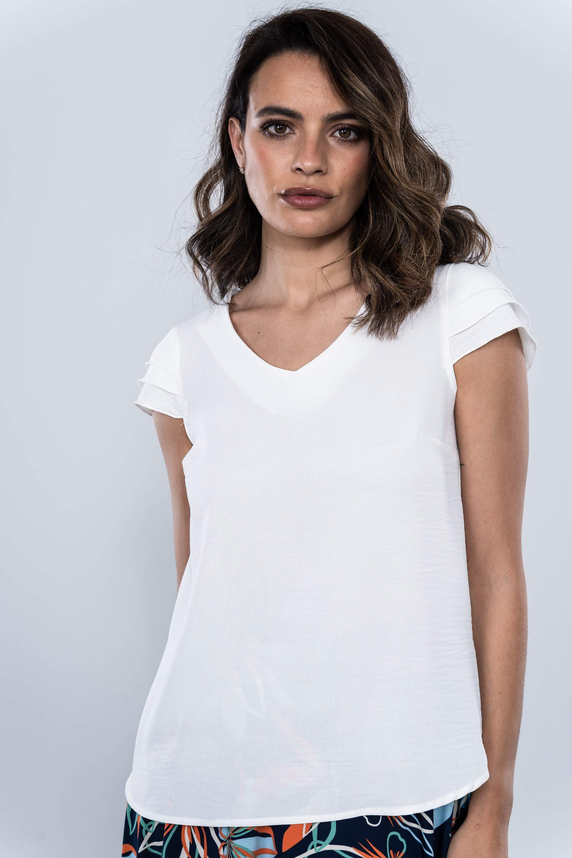 BLUSA MANGA CAPAS CRUDO