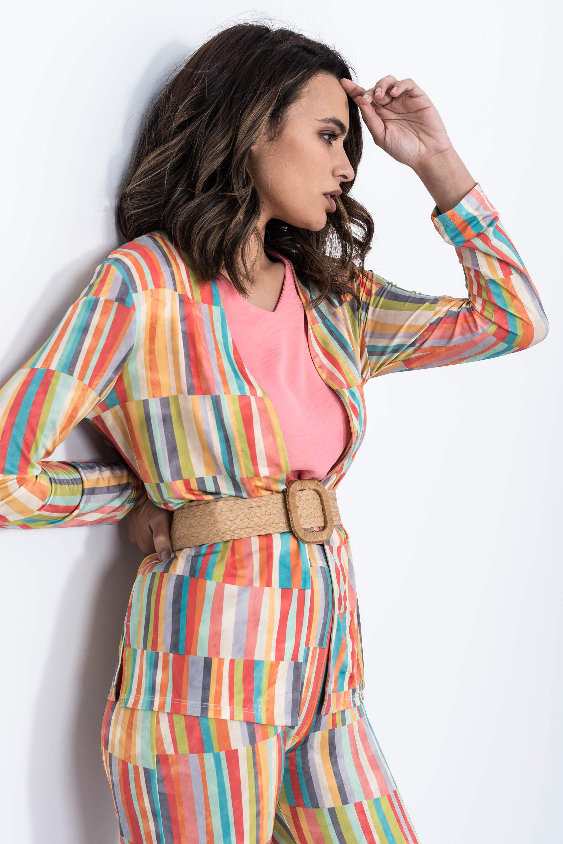 BLUSA MANGA CAPAS CORAL