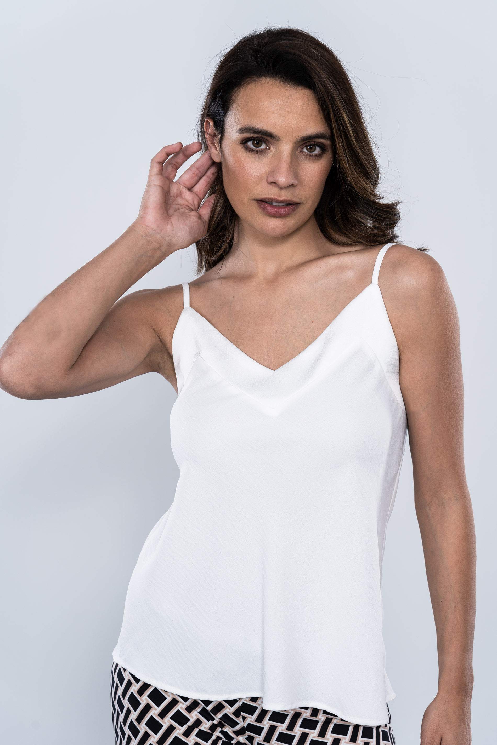 TOP LENCERO COMBINADO SATEN 