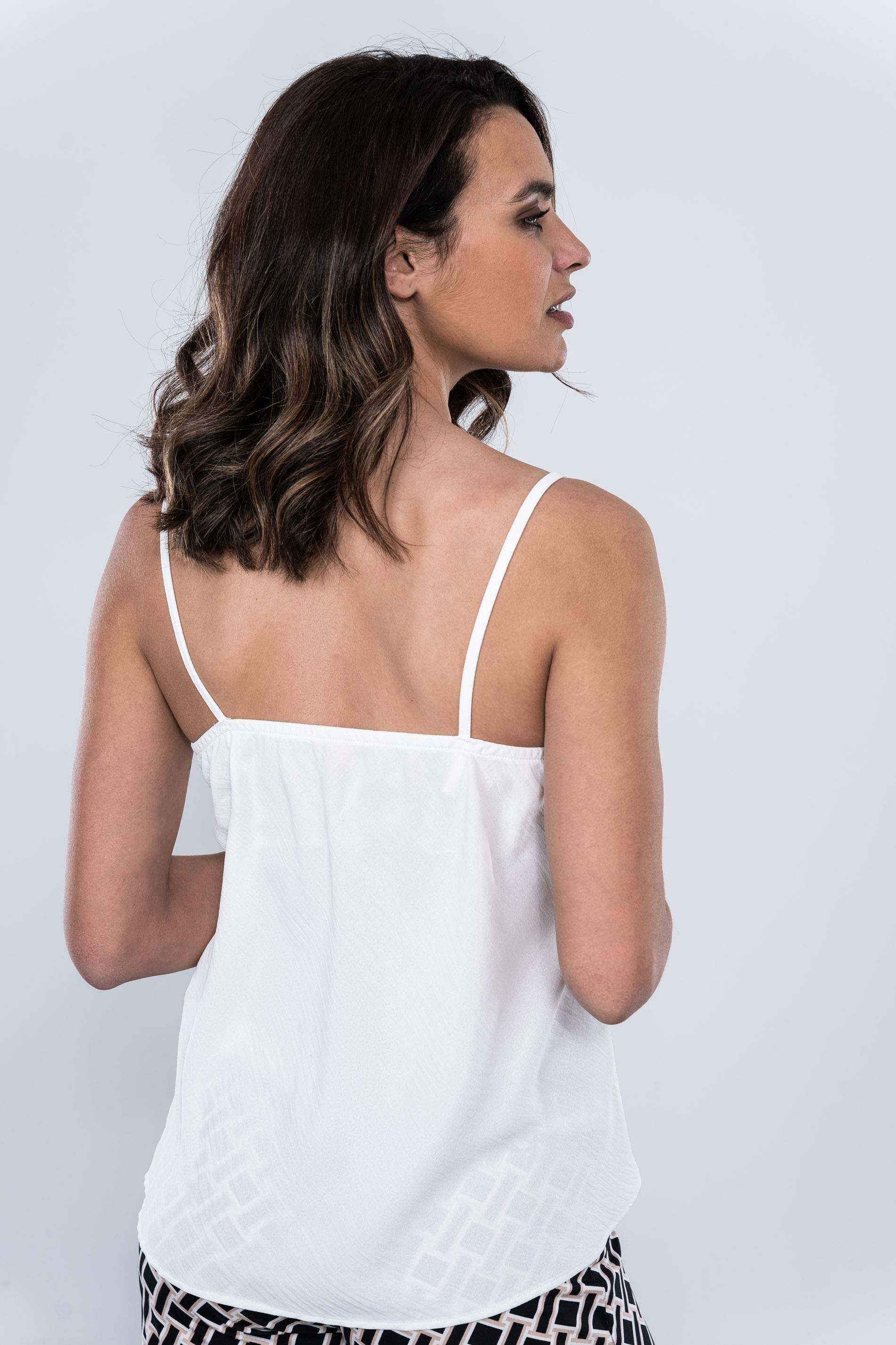 TOP LENCERO COMBINADO SATEN 