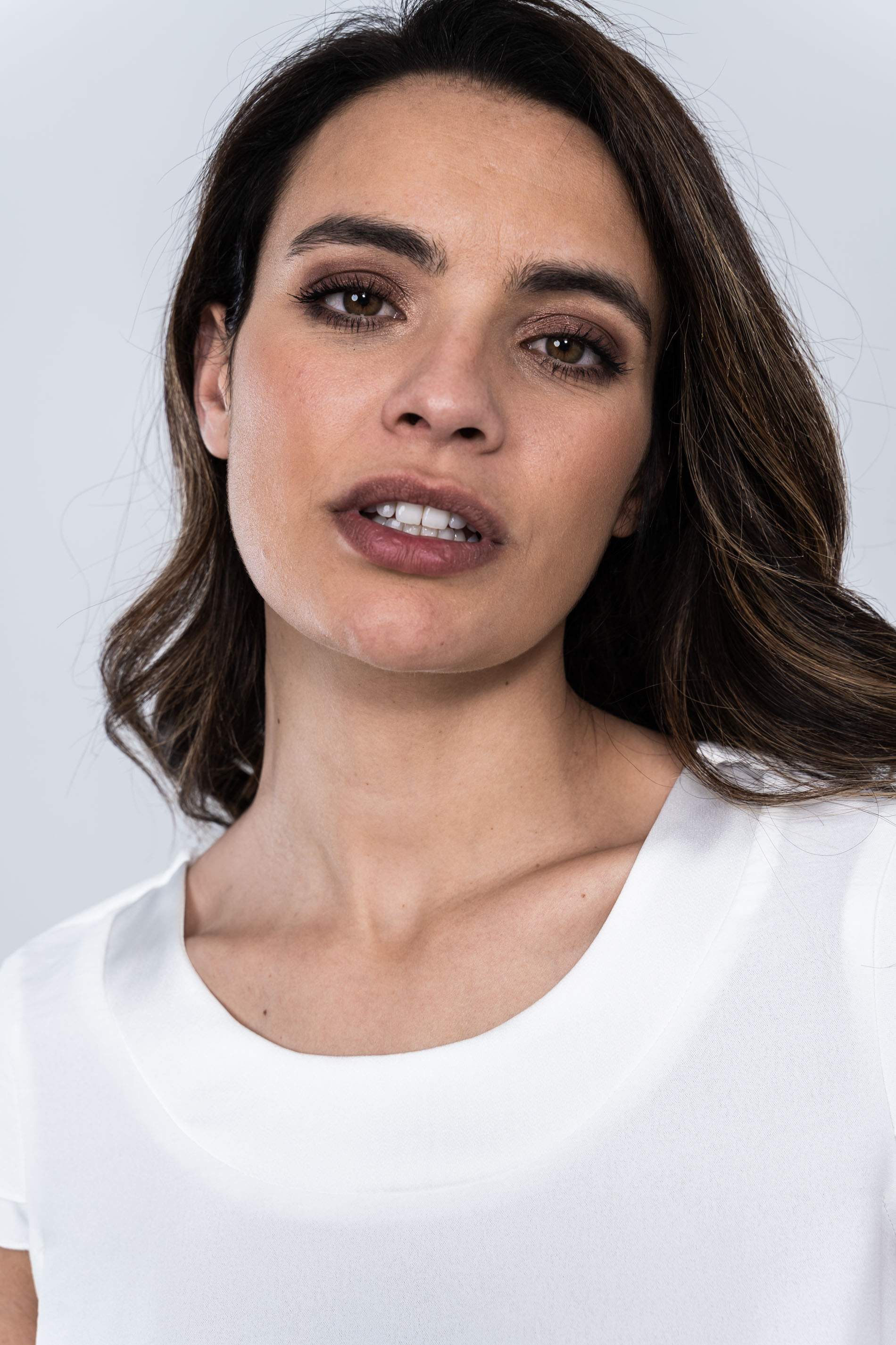 BLUSA COMBINADA SATEN BLANCO