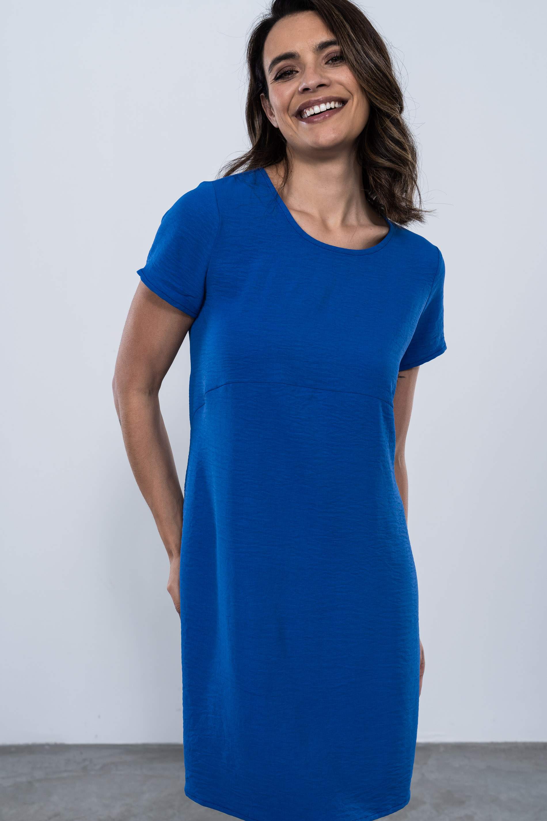 VESTIDO HOLGADO MC TINTA