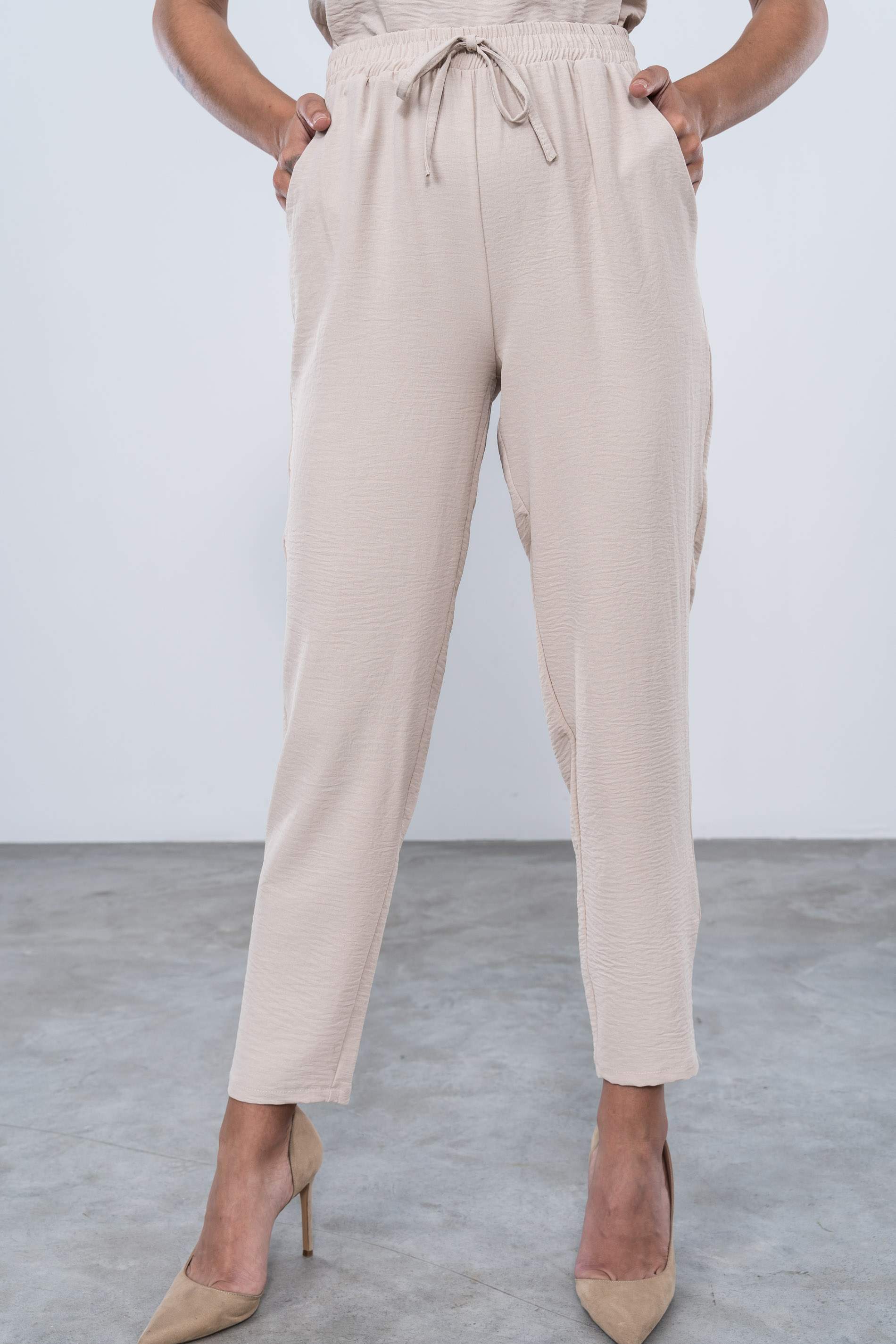PANTALON HOLGADO CORDON BEIGE