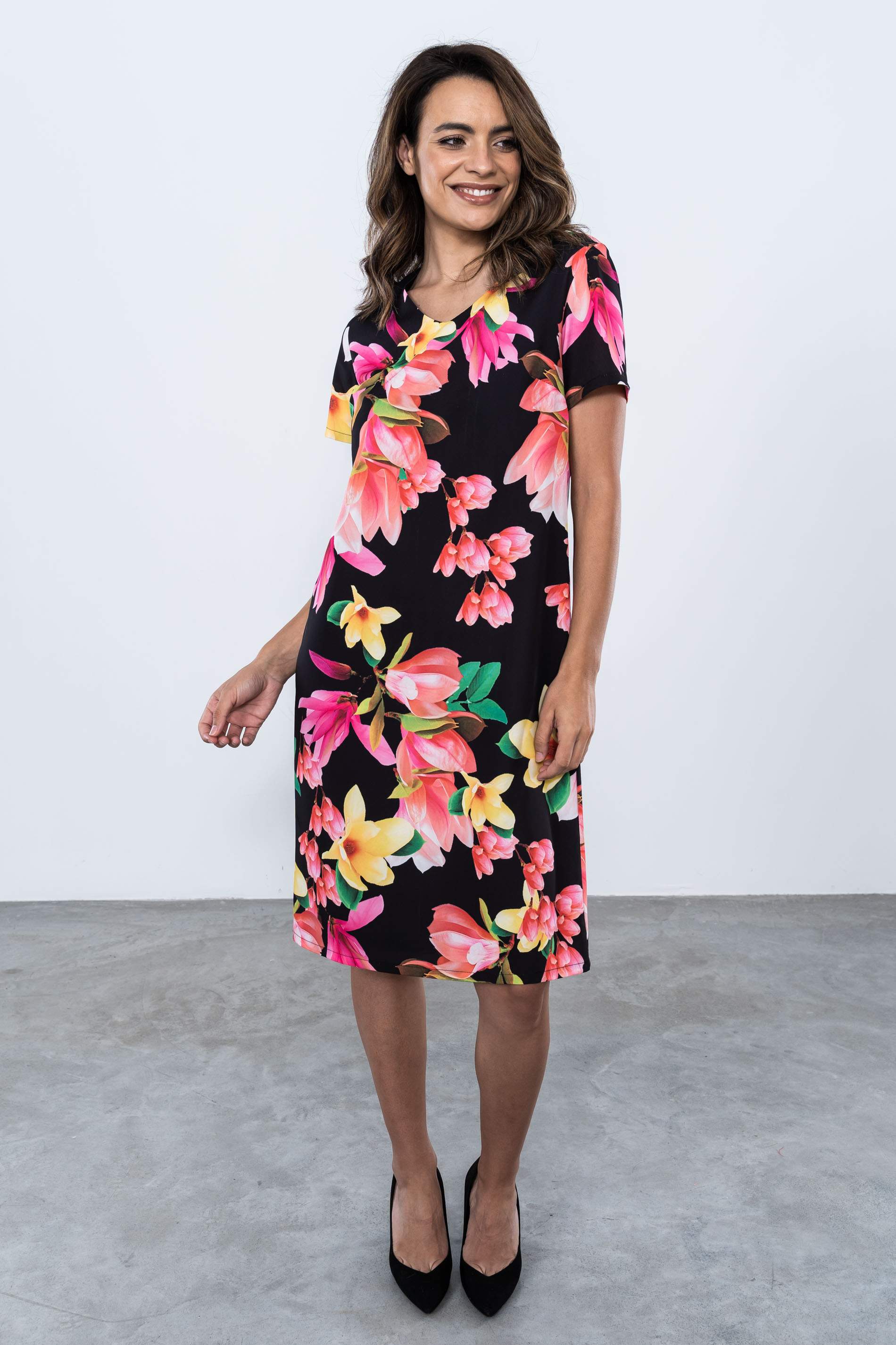 VESTIDO RECTO FLORAL