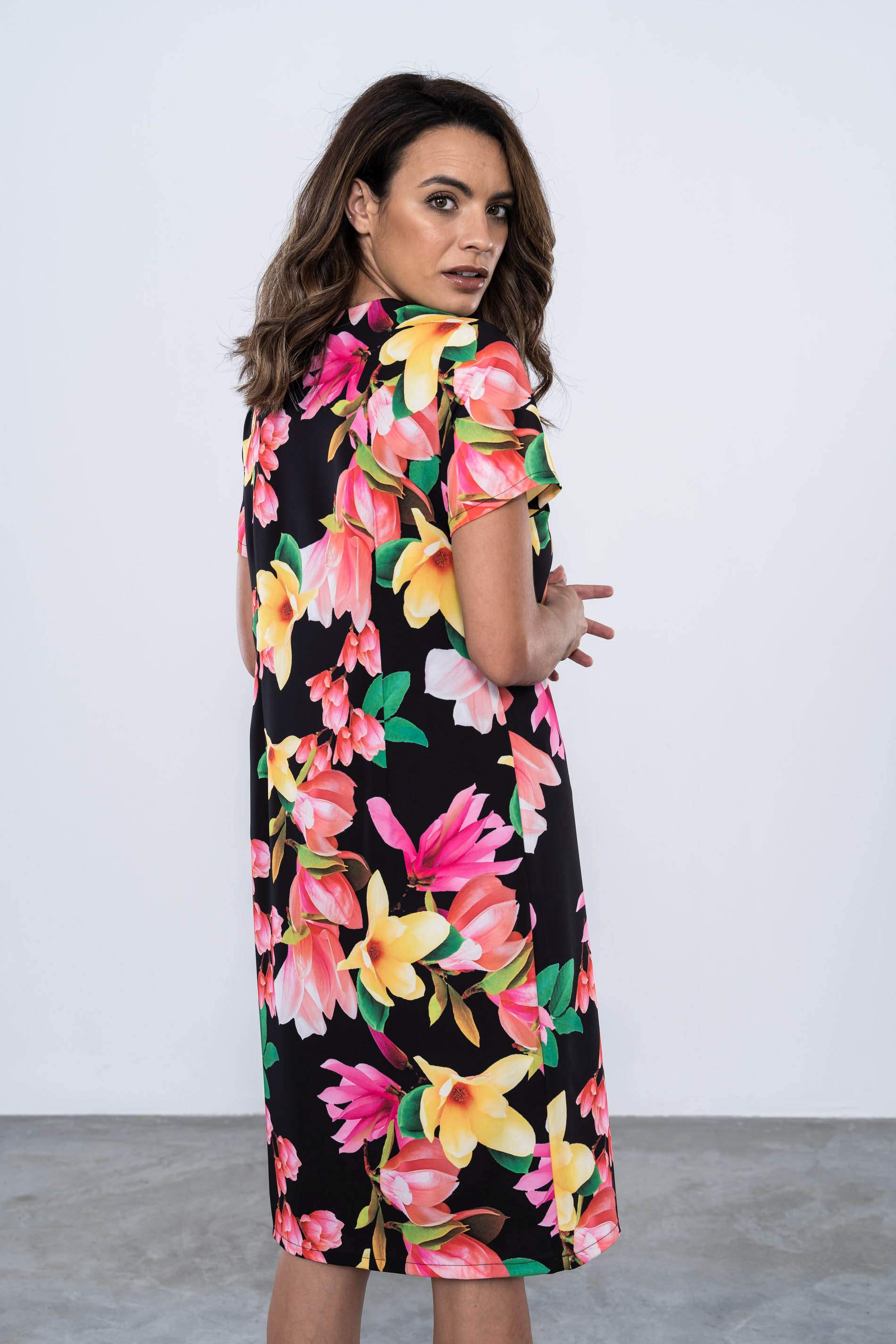 VESTIDO RECTO FLORAL