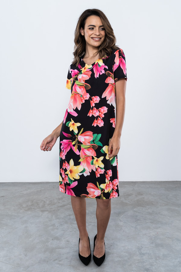VESTIDO RECTO FLORAL
