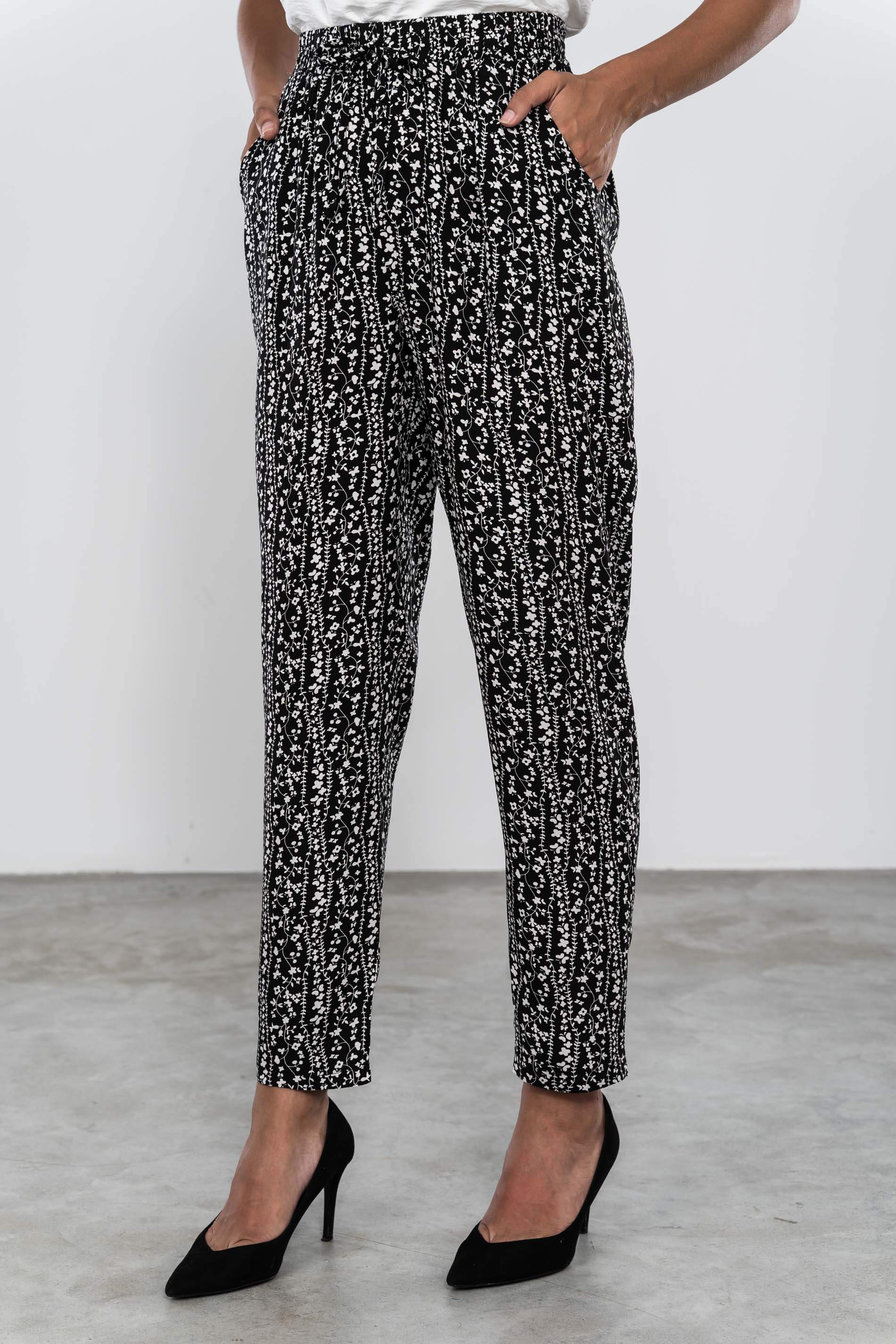PANTALON HOLGADO RAMAS FLOR