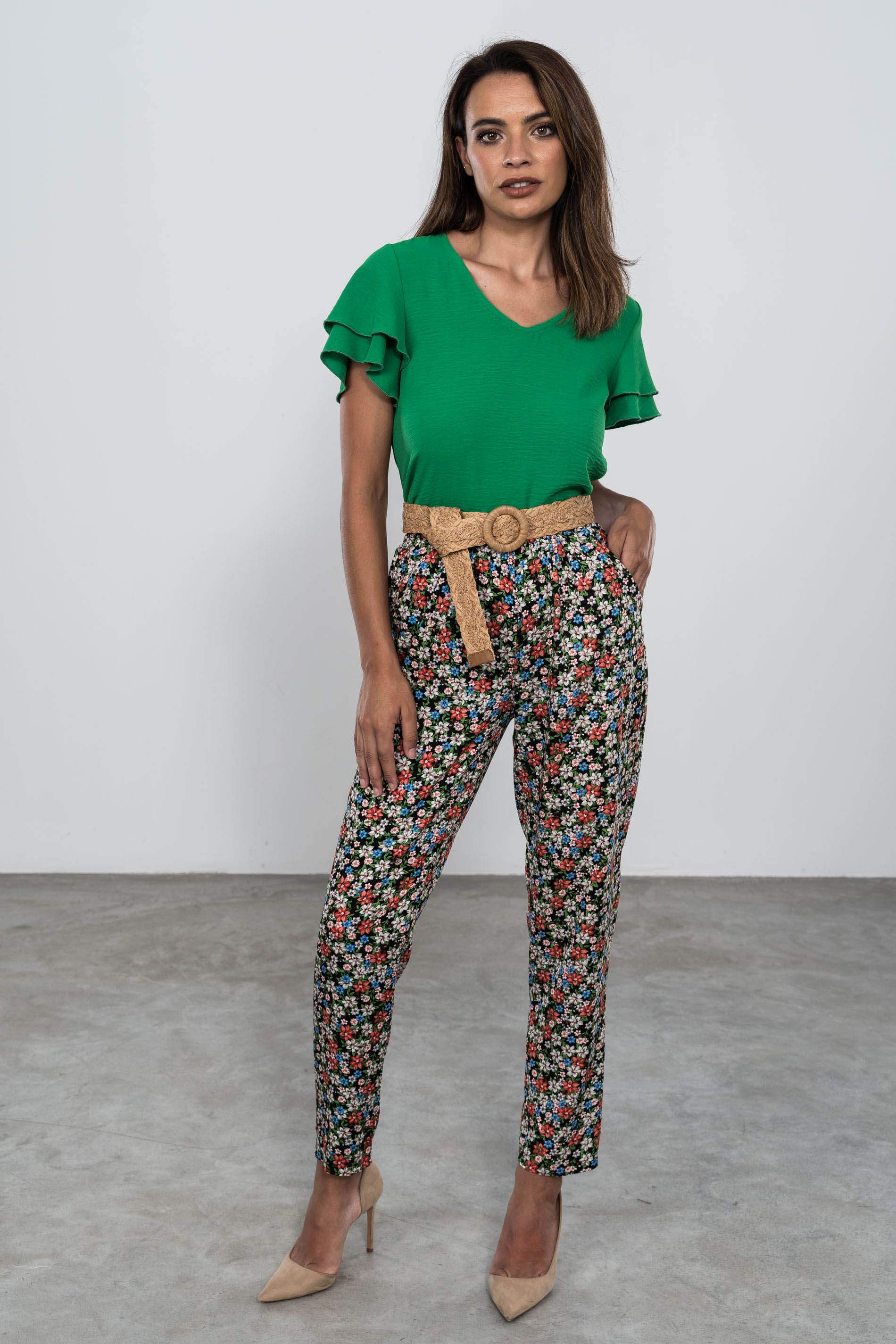 PANTALON HOLGADO FLORES 