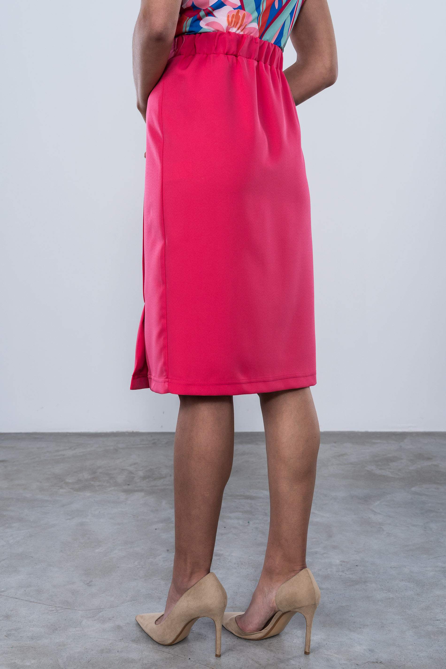 FALDA VESTIR TABLA FUCSIA