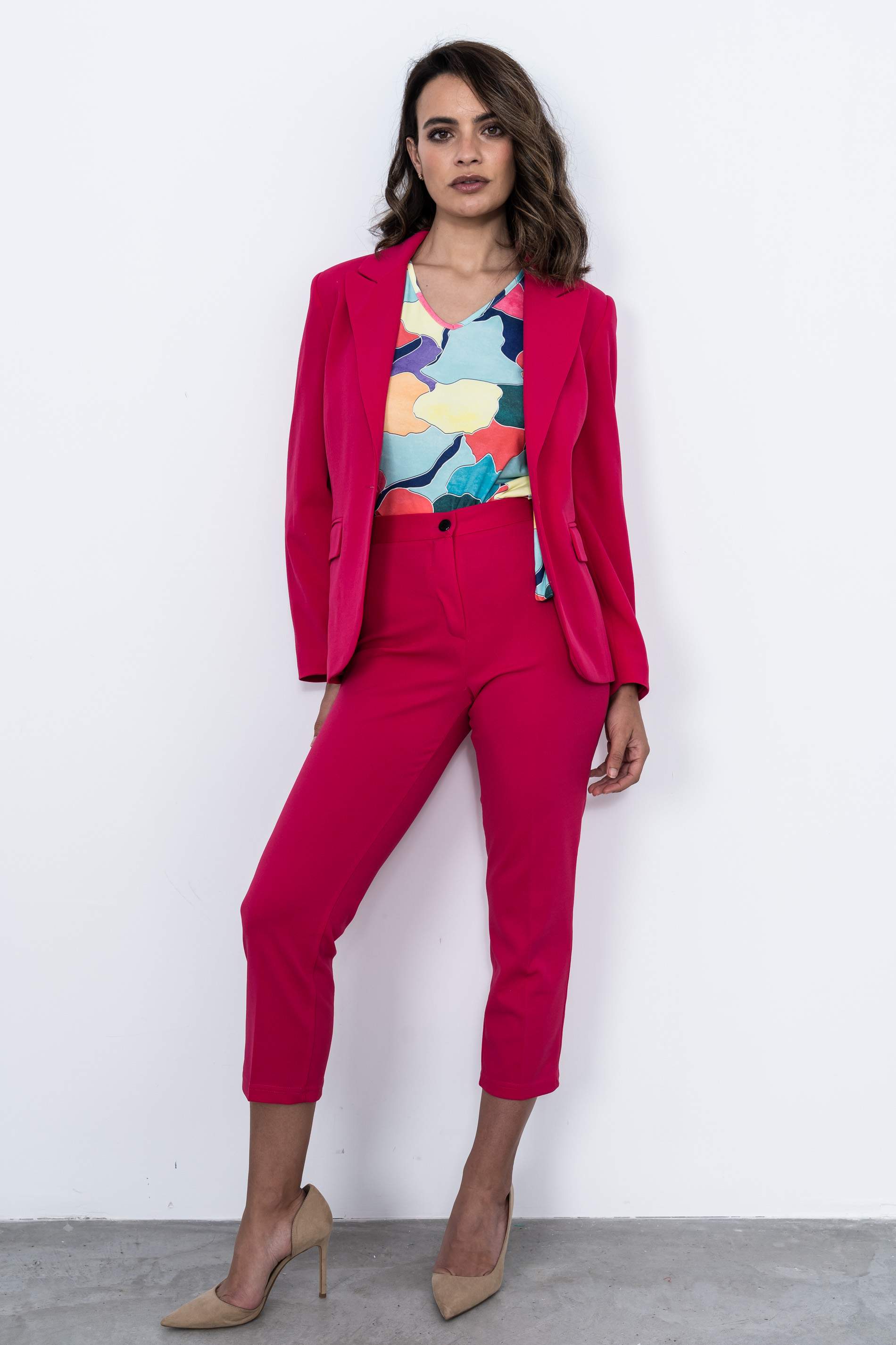 AMERICANA UN BOTON FUCSIA