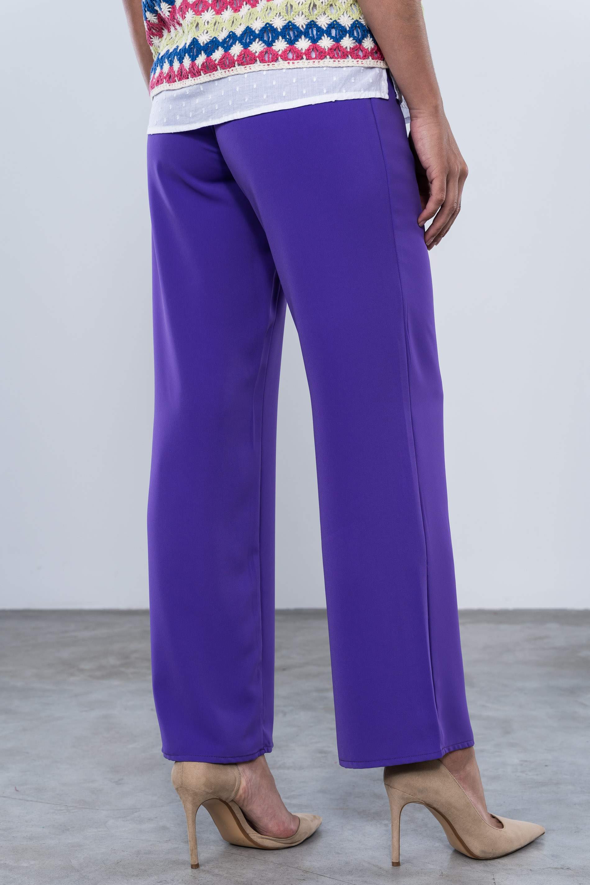 PANTALON FLUIDO VESTIR VIOLETA
