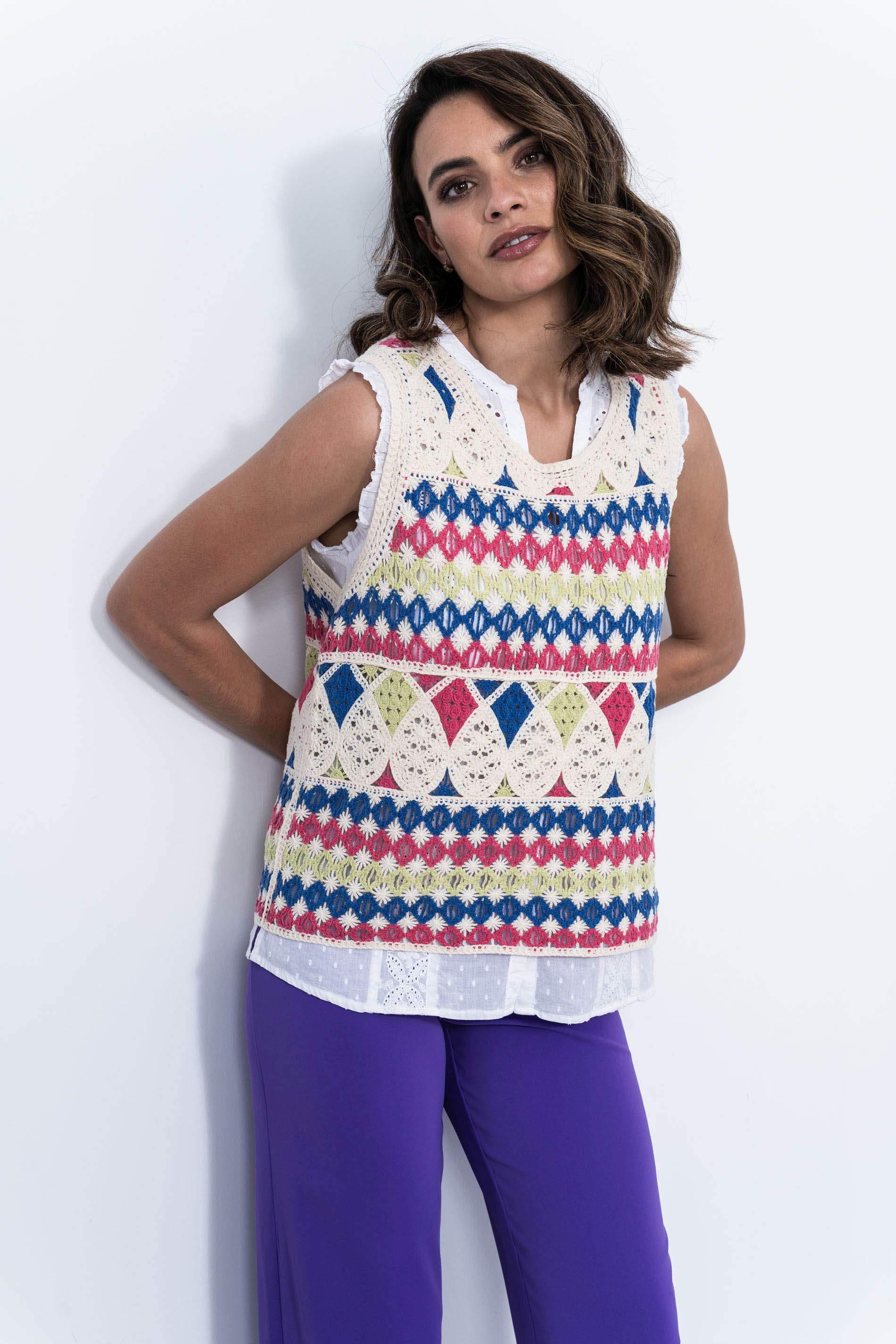 PANTALON FLUIDO VESTIR VIOLETA